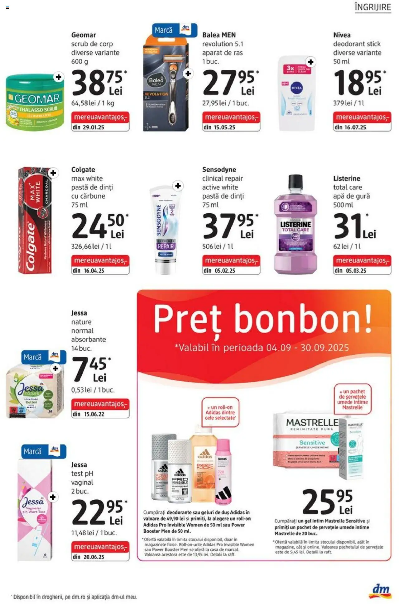 Catalog DM Drogerie Markt 4 - 29 Septembrie 2025 | Pagina 15 | Produse: Gel intim, Body, Deodorant, Absorbante