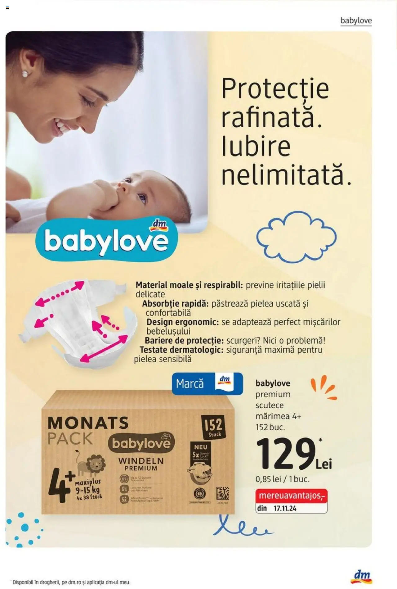 Catalog DM Drogerie Markt 4 - 29 Septembrie 2025 | Pagina 17 | Produse: Scutece
