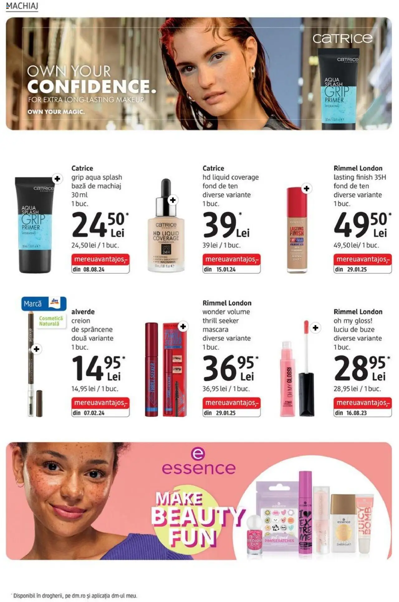 Catalog DM Drogerie Markt 4 - 29 Septembrie 2025 | Pagina 8 | Produse: Fond de ten, Machiaj, Mascara, Luciu de buze