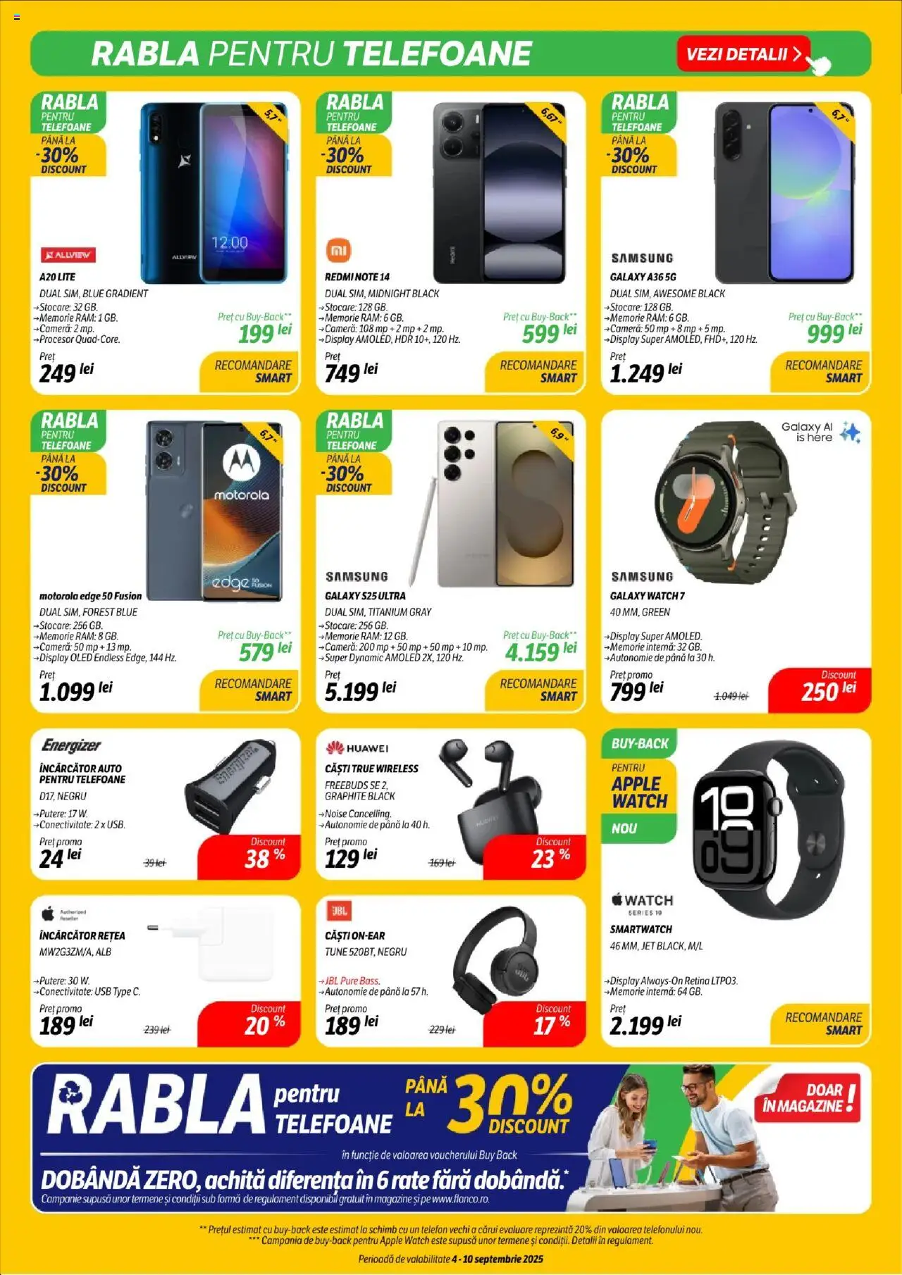 Catalog Flanco 4 - 9 Septembrie 2025 | Pagina 11 | Produse: Încărcător, Memorie, Smartwatch, Apple