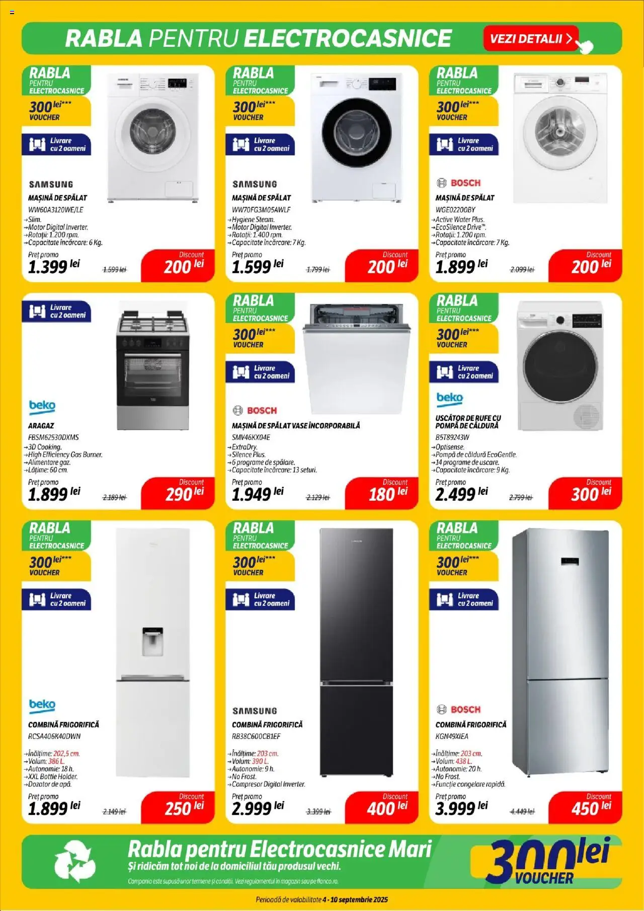 Catalog Flanco 4 - 9 Septembrie 2025 | Pagina 17 | Produse: Mașină De Spălat, Uscător, Aragaz, Mașină De Spălat Vase