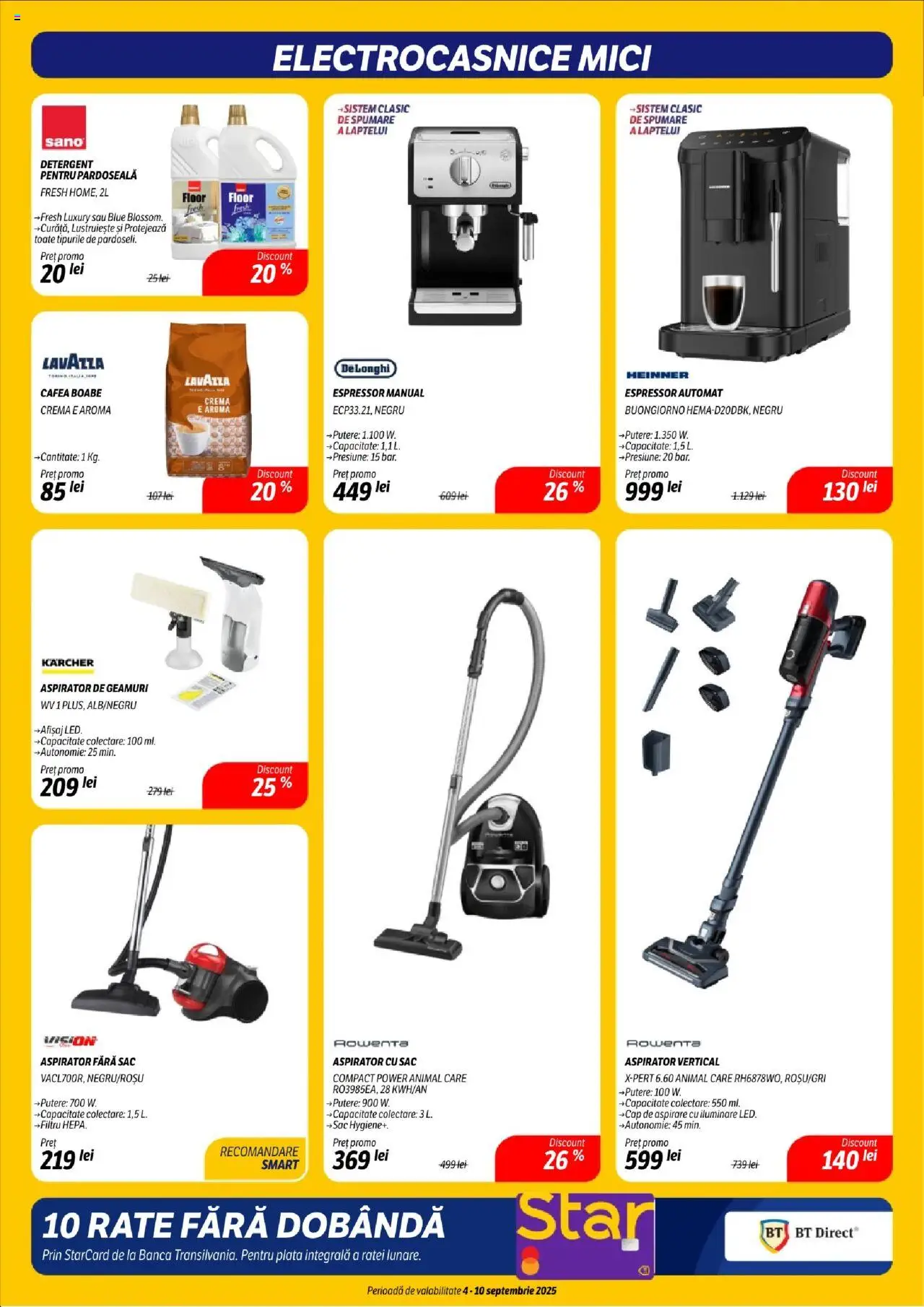 Catalog Flanco 4 - 9 Septembrie 2025 | Pagina 19 | Produse: Espressor, Aspirator, Pardoseală, Detergent