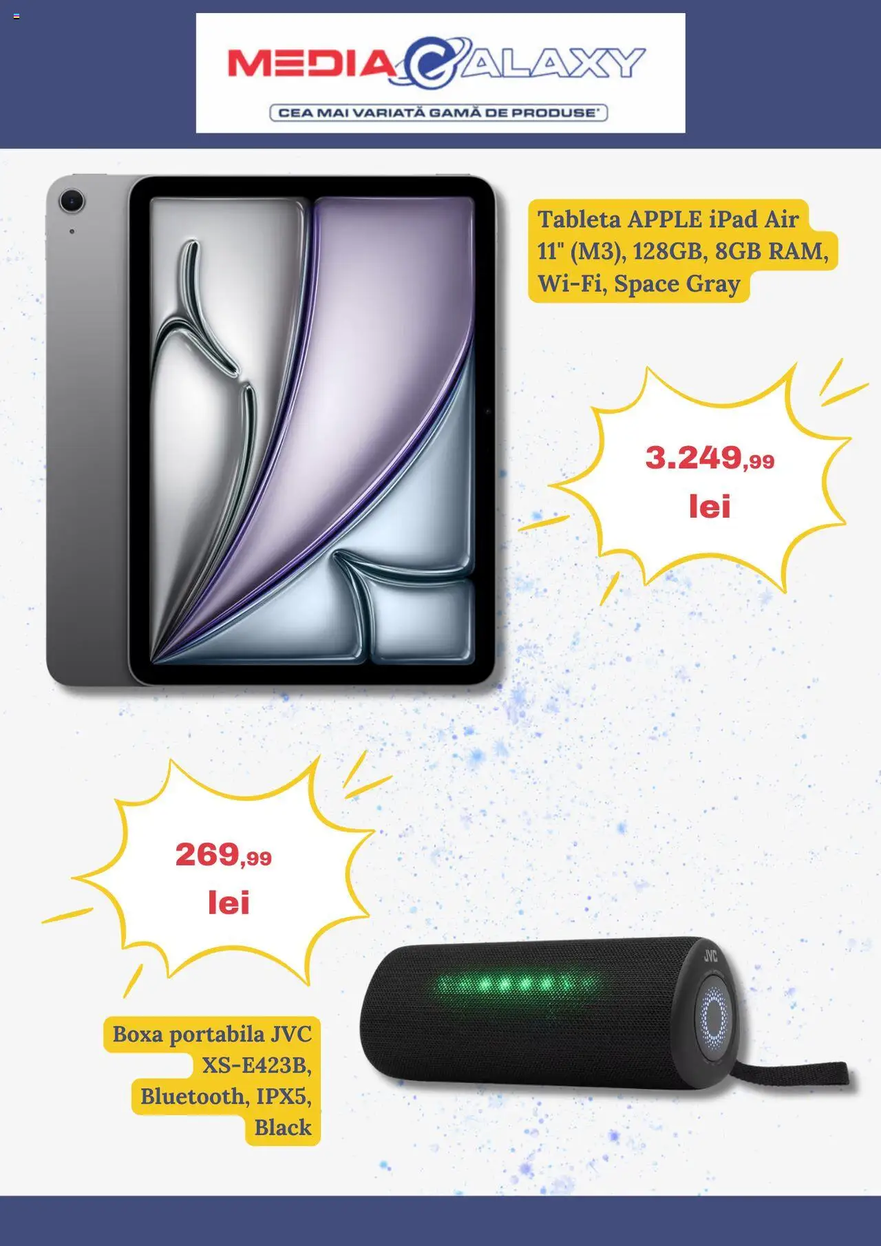 Catalog Media Galaxy 4 - 9 Septembrie 2025 | Pagina 2 | Produse: Tabletă, Apple, Boxă portabilă