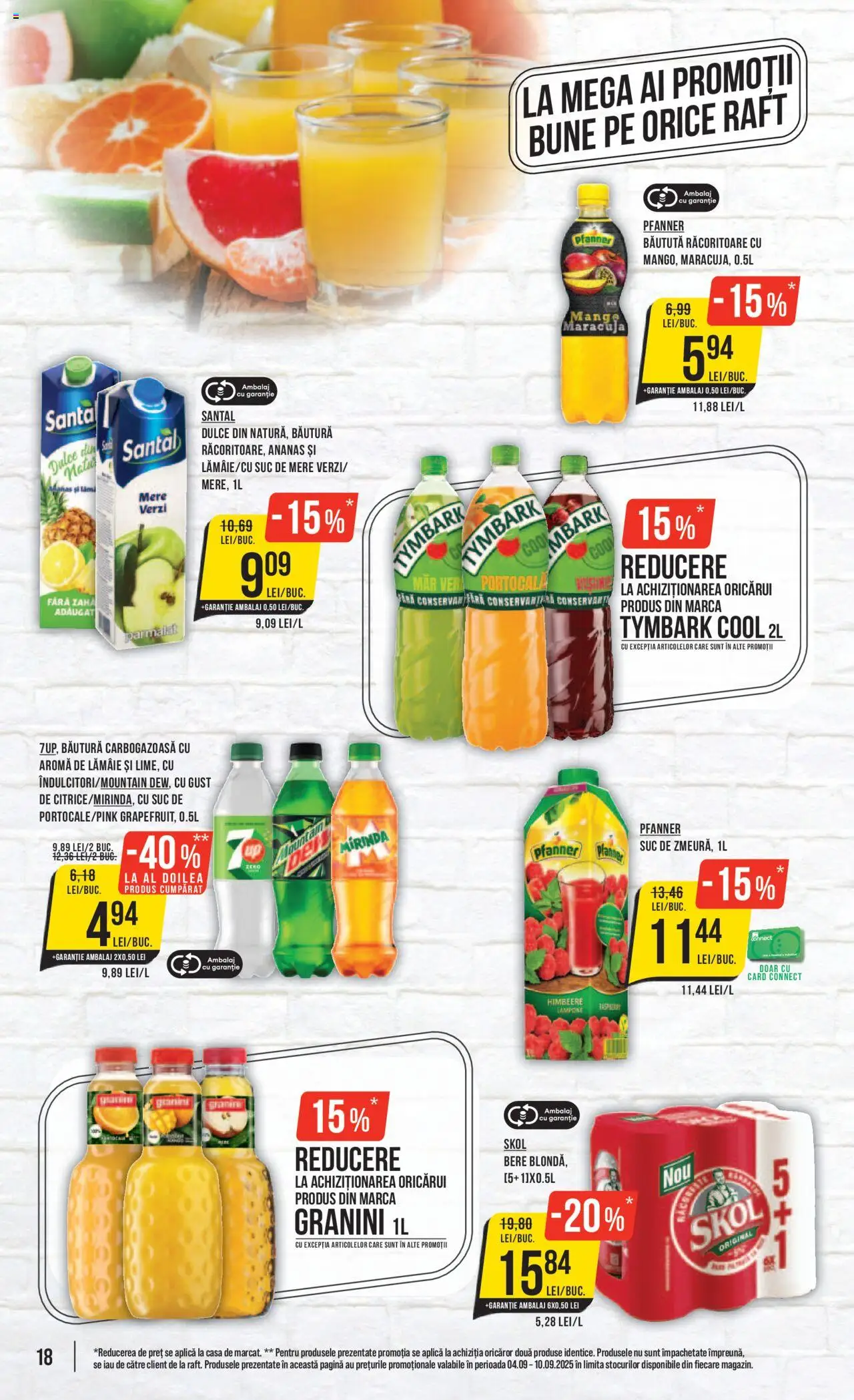 Catalog Mega Image 4 - 9 Septembrie 2025 | Pagina 18 | Produse: Pară, Raft, Suc, Mere