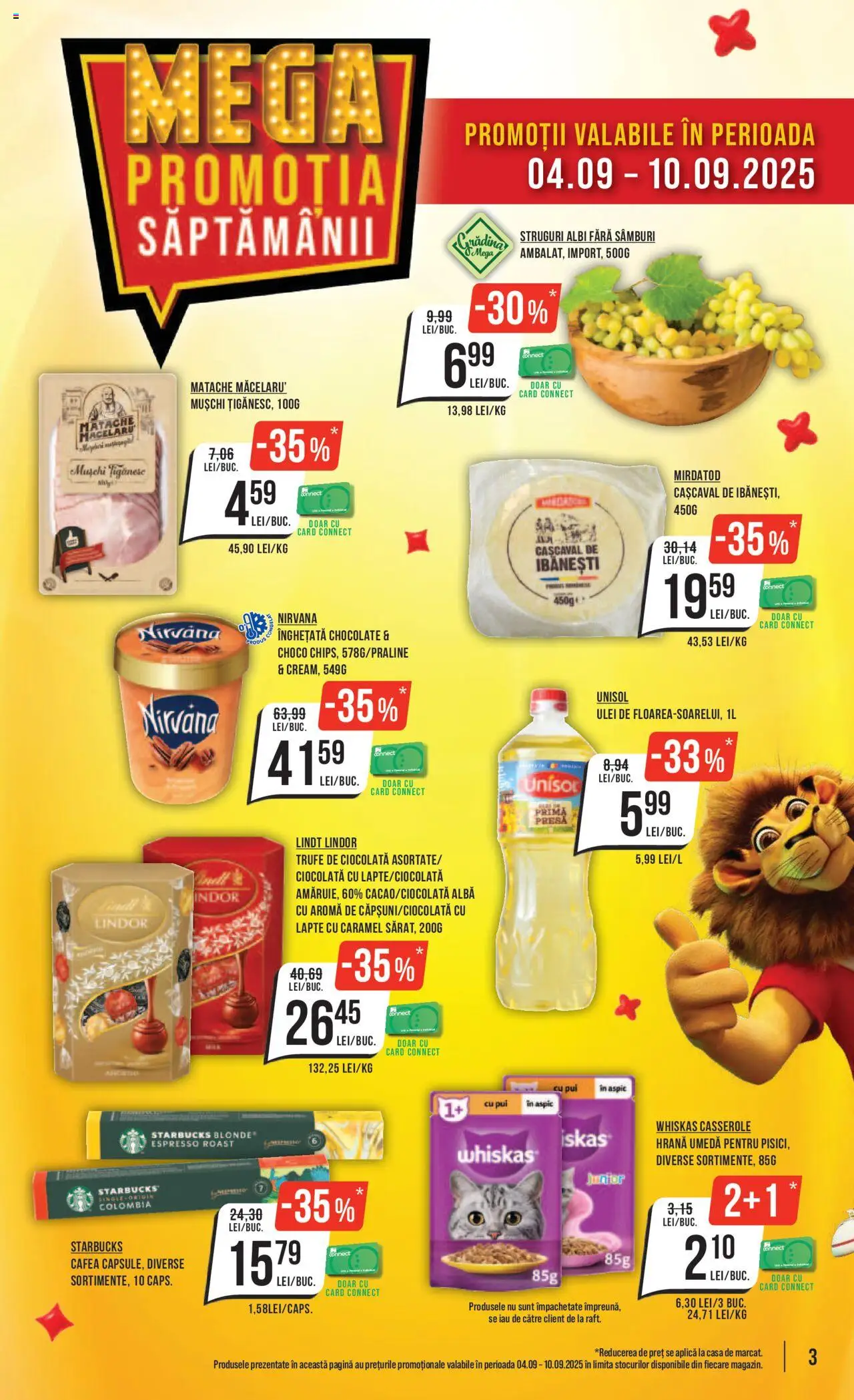 Catalog Mega Image 4 - 9 Septembrie 2025 | Pagina 3 | Produse: Presă, Lapte, Cafea, Ciocolată