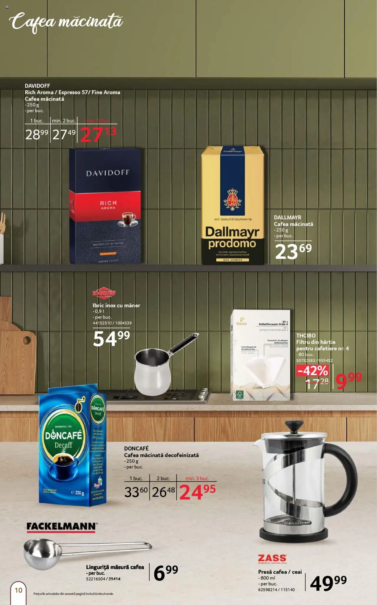Catalog Selgros 5 - 17 Septembrie 2025 | Pagina 10 | Produse: Presă, Mâner, Cafea, Ceai
