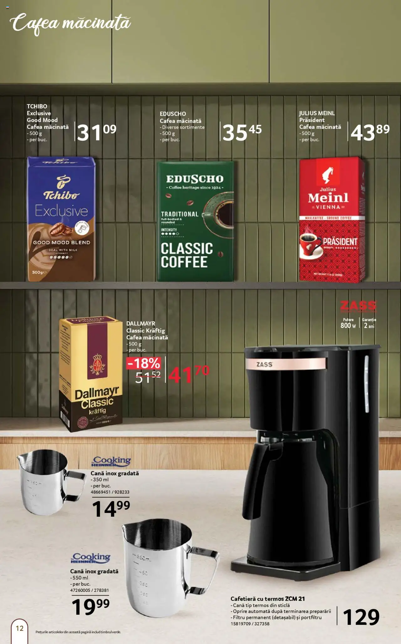 Catalog Selgros 5 - 17 Septembrie 2025 | Pagina 12 | Produse: Cafetieră, Termos, Cafea