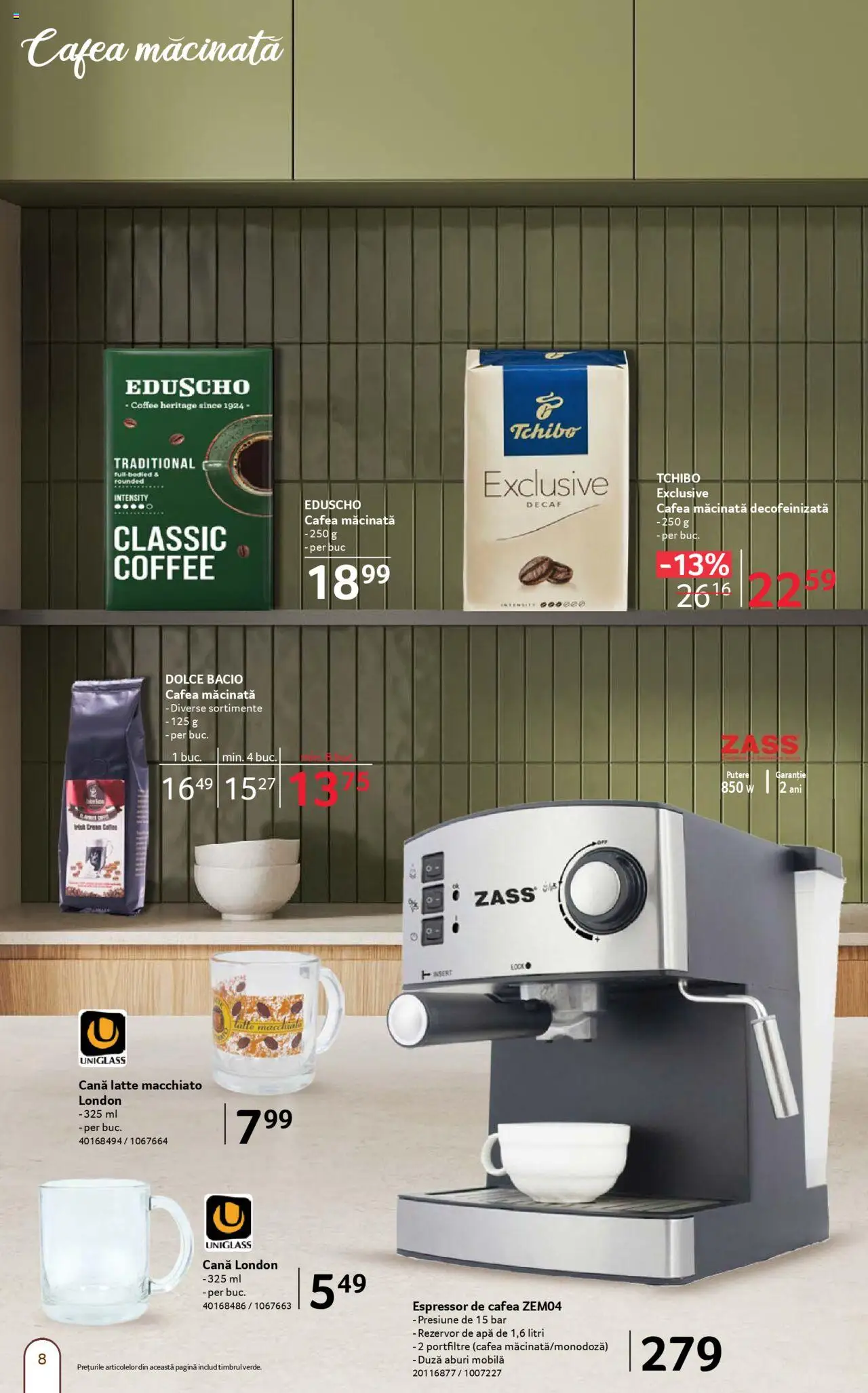 Catalog Selgros 5 - 17 Septembrie 2025 | Pagina 8 | Produse: Espressor, Cafea, Apă