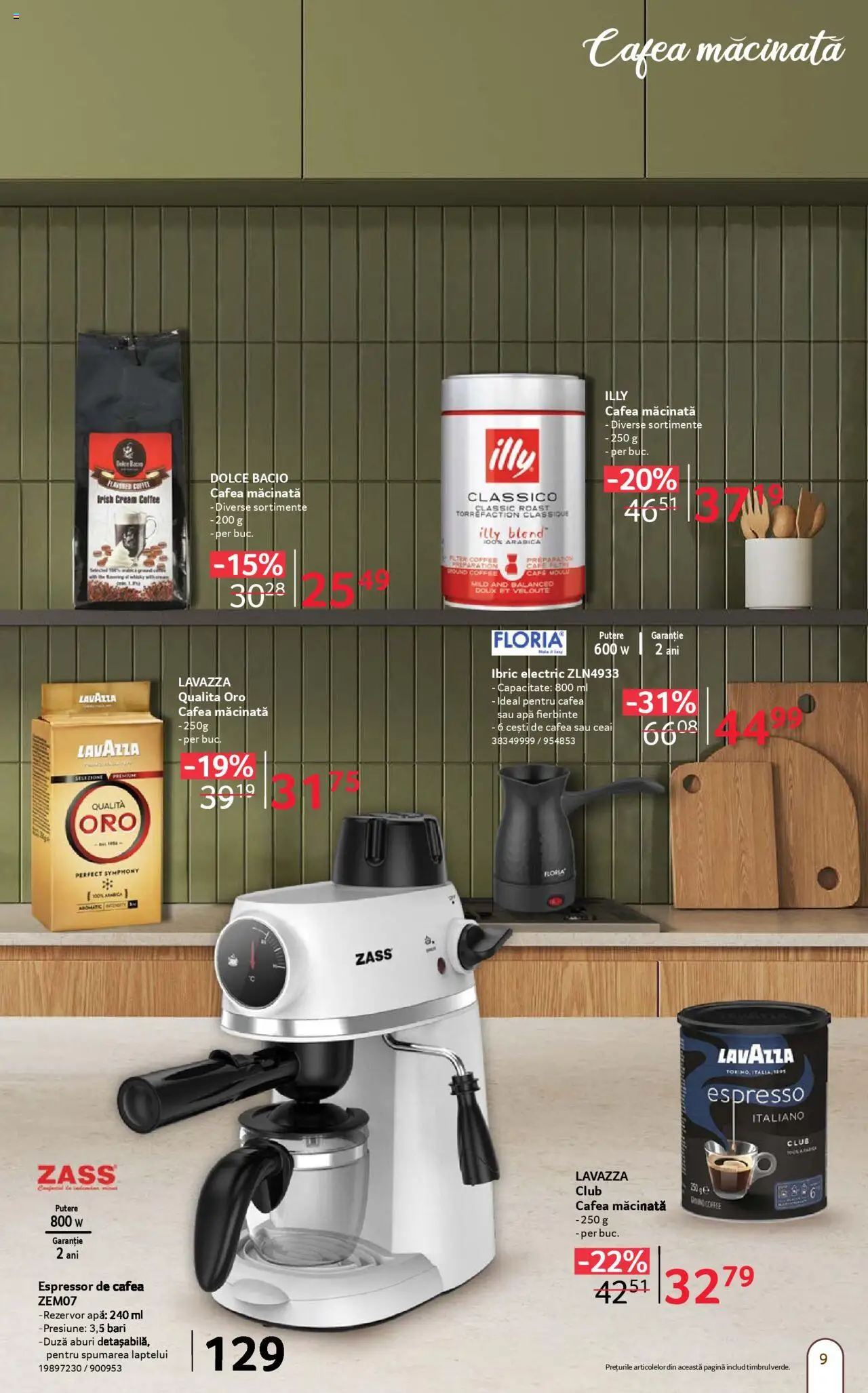 Catalog Selgros 5 - 17 Septembrie 2025 | Pagina 9 | Produse: Espressor, Cafea, Ceai, Apă
