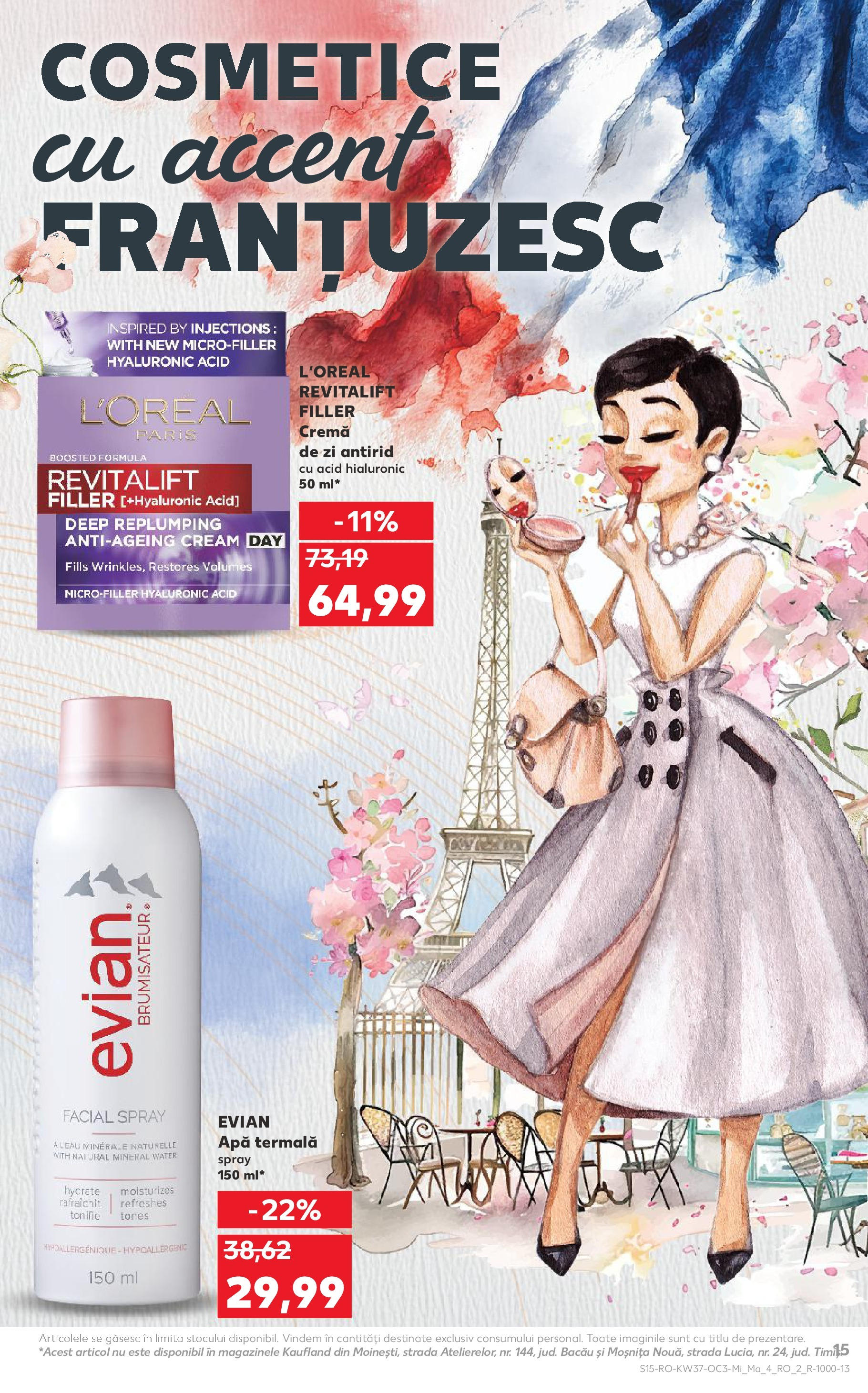 Catalog Kaufland 10 - 15 Septembrie 2025 | Pagina 15 | Produse: Cremă de zi, Cremă, Apă
