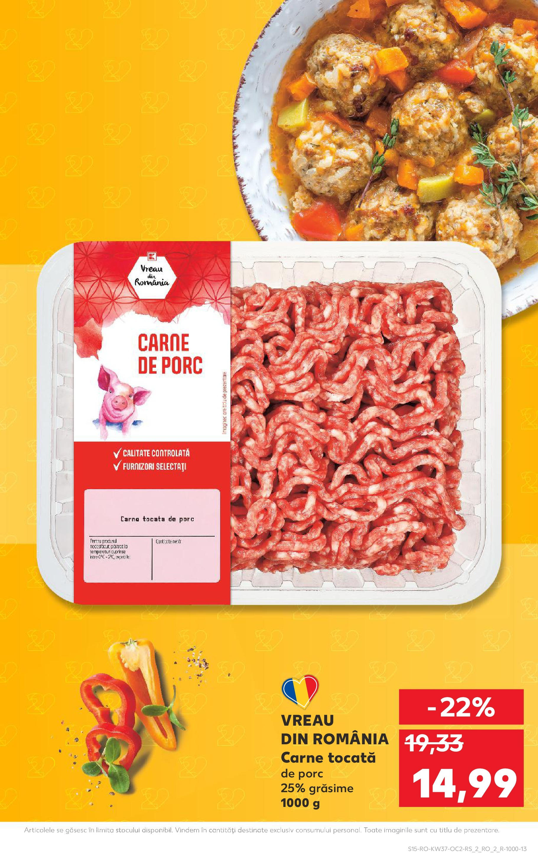 Catalog Kaufland 10 - 15 Septembrie 2025 | Pagina 15 | Produse: Carne De Porc, Carne tocată