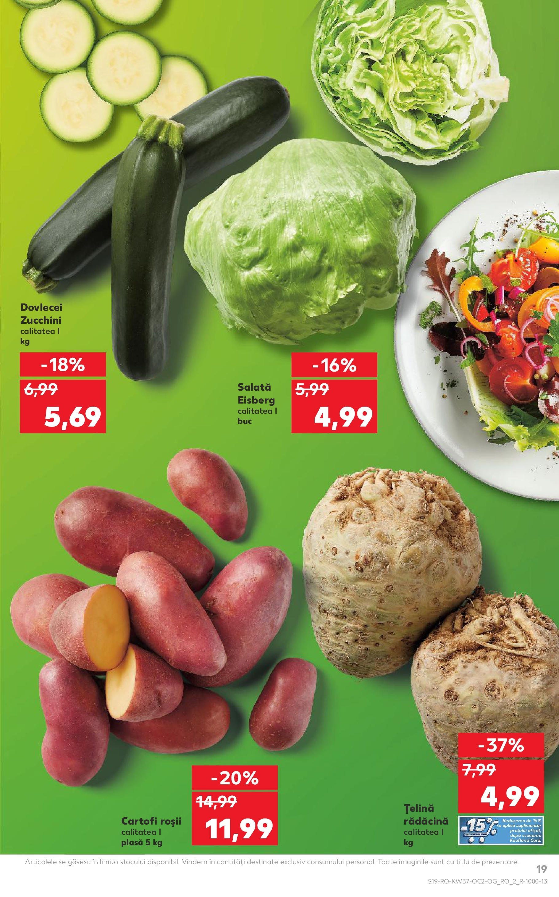 Catalog Kaufland 10 - 15 Septembrie 2025 | Pagina 19 | Produse: Țelină, Roșii, Salată, Cartofi