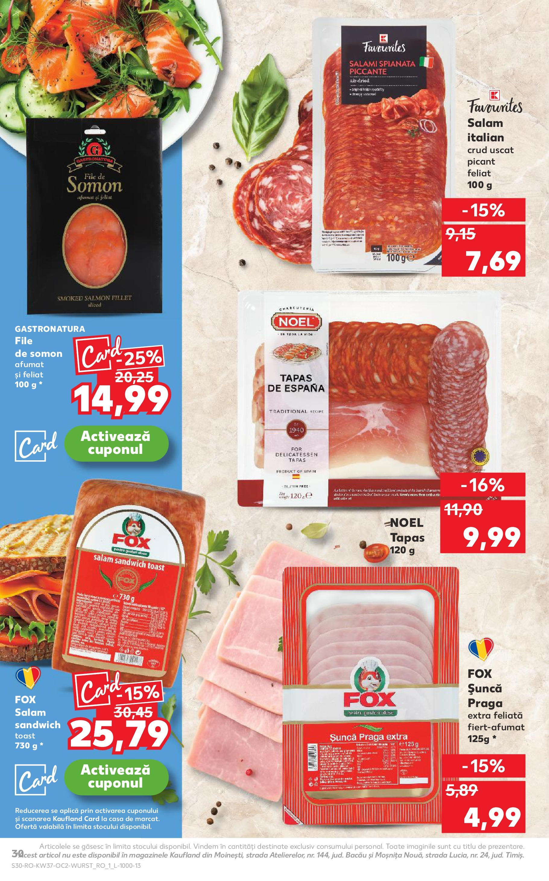 Catalog Kaufland 10 - 15 Septembrie 2025 | Pagina 30 | Produse: Salam, Șuncă