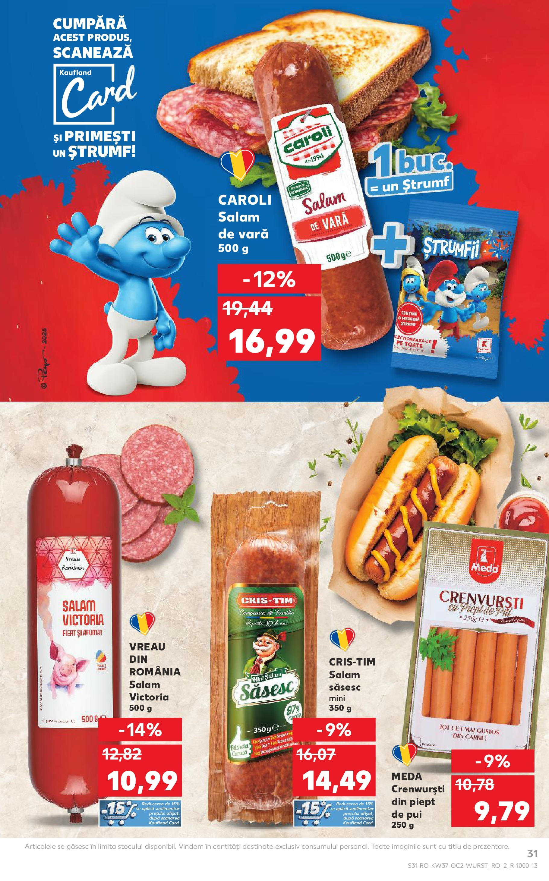 Catalog Kaufland 10 - 15 Septembrie 2025 | Pagina 31 | Produse: Hacıyatmaz Kedi Oyuncağı, Crenvurști, Salam