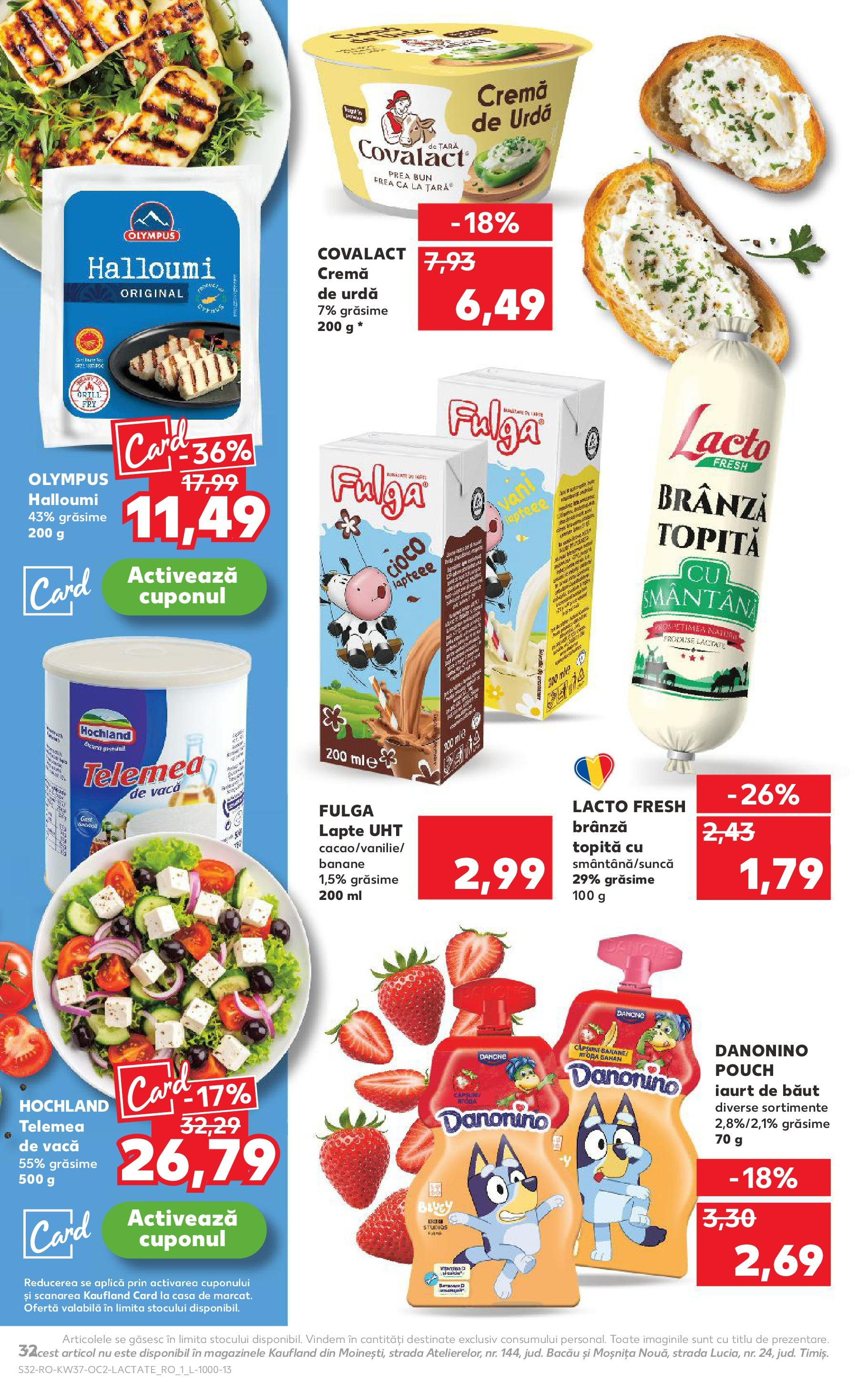 Catalog Kaufland 10 - 15 Septembrie 2025 | Pagina 32 | Produse: Grill, Lapte, Brânză, Cremă