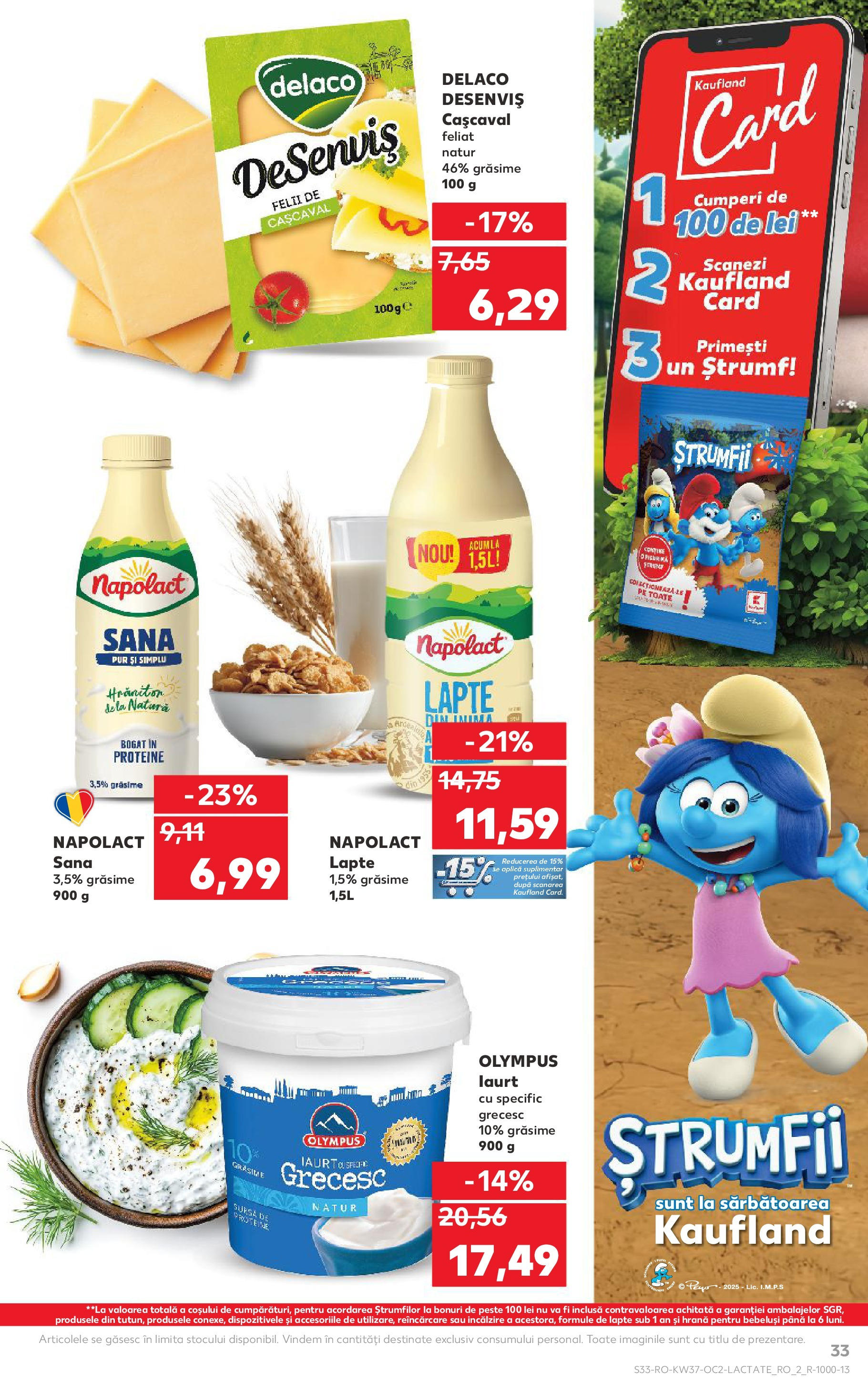 Catalog Kaufland 10 - 15 Septembrie 2025 | Pagina 33 | Produse: Light Kedi Konservesi, Cașcaval, Iaurt, Pește