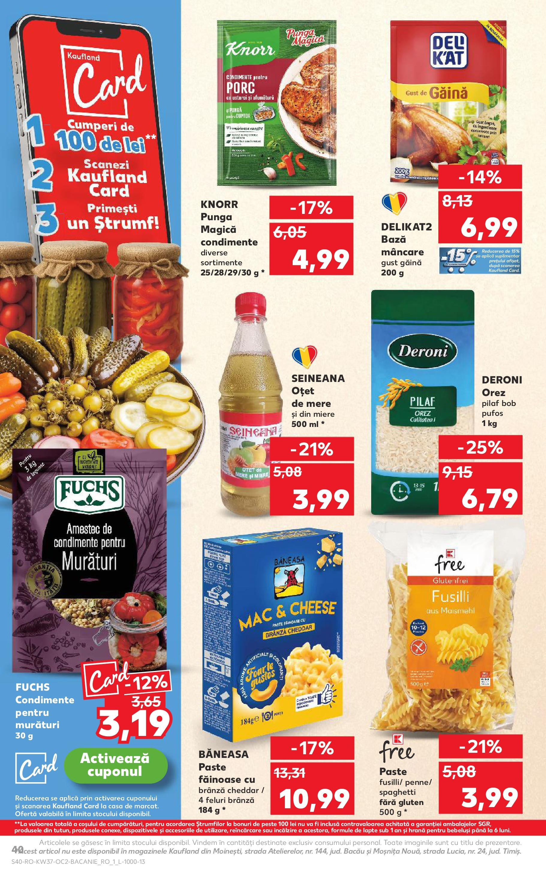 Catalog Kaufland 10 - 15 Septembrie 2025 | Pagina 40 | Produse: Lapte, Brânză, Legume, Usturoi