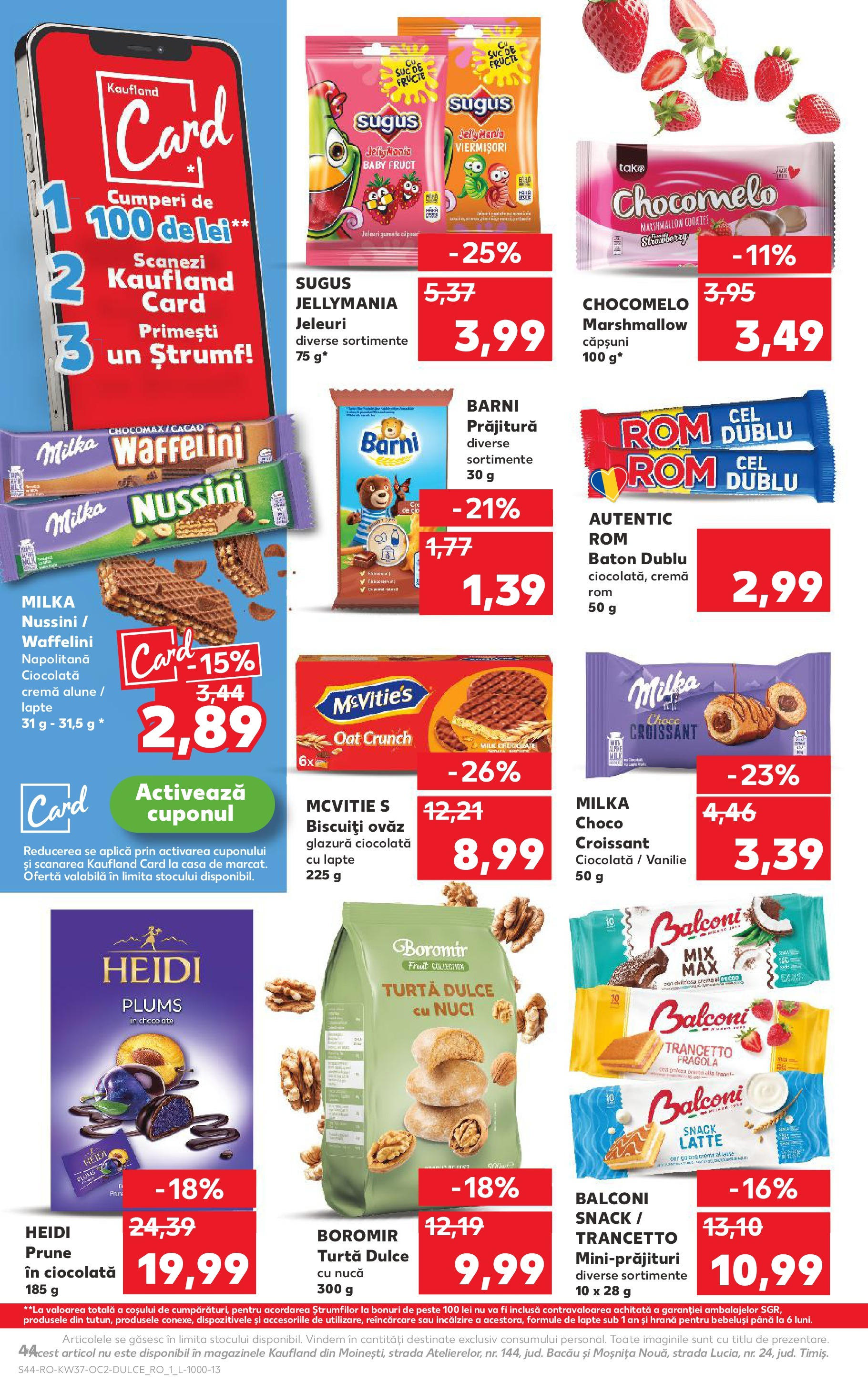 Catalog Kaufland 10 - 15 Septembrie 2025 | Pagina 44 | Produse: Suc, Rom, Pește, Căpșuni