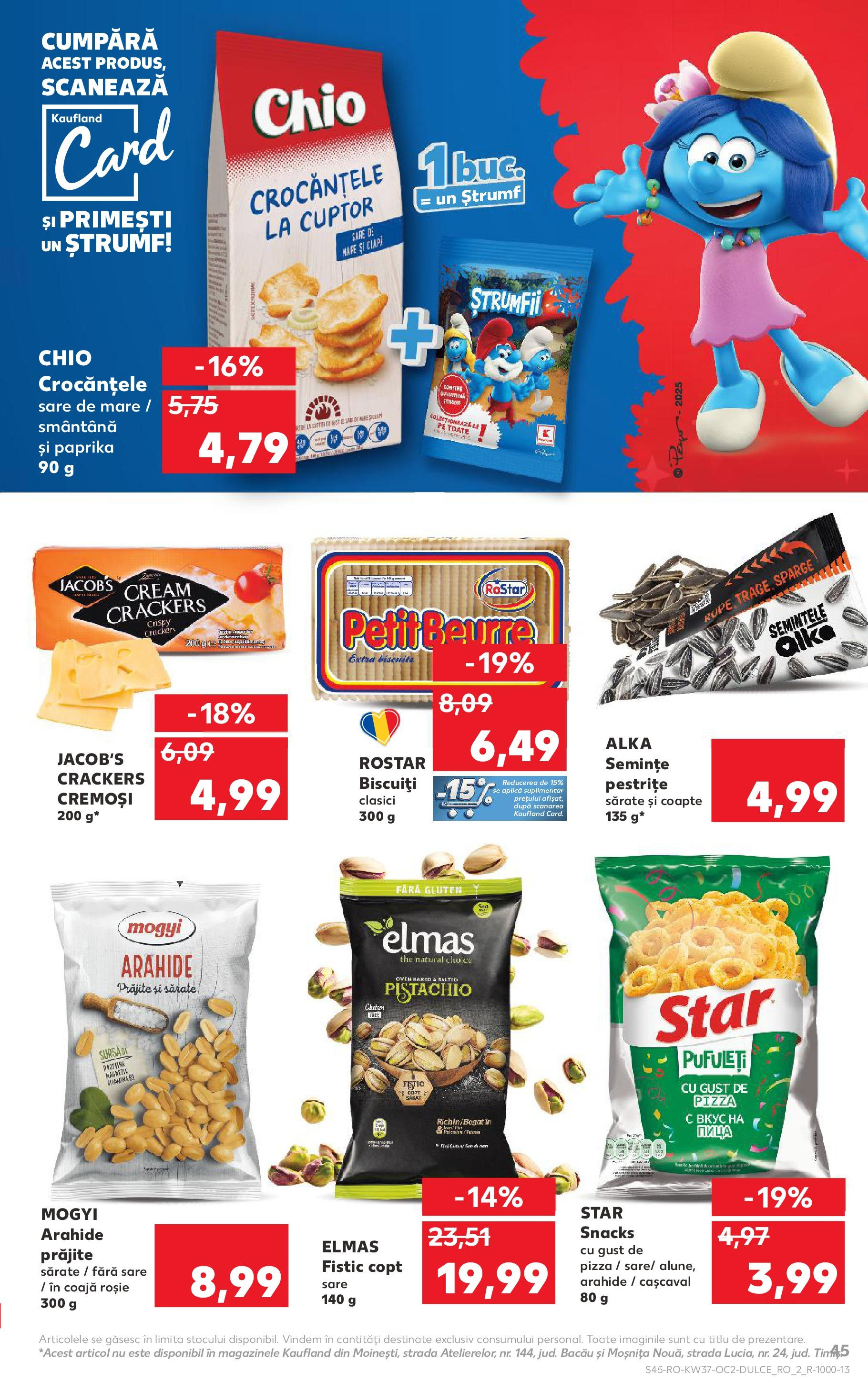 Catalog Kaufland 10 - 15 Septembrie 2025 | Pagina 45 | Produse: Pizza, Fistic, Biscuiți, Sare