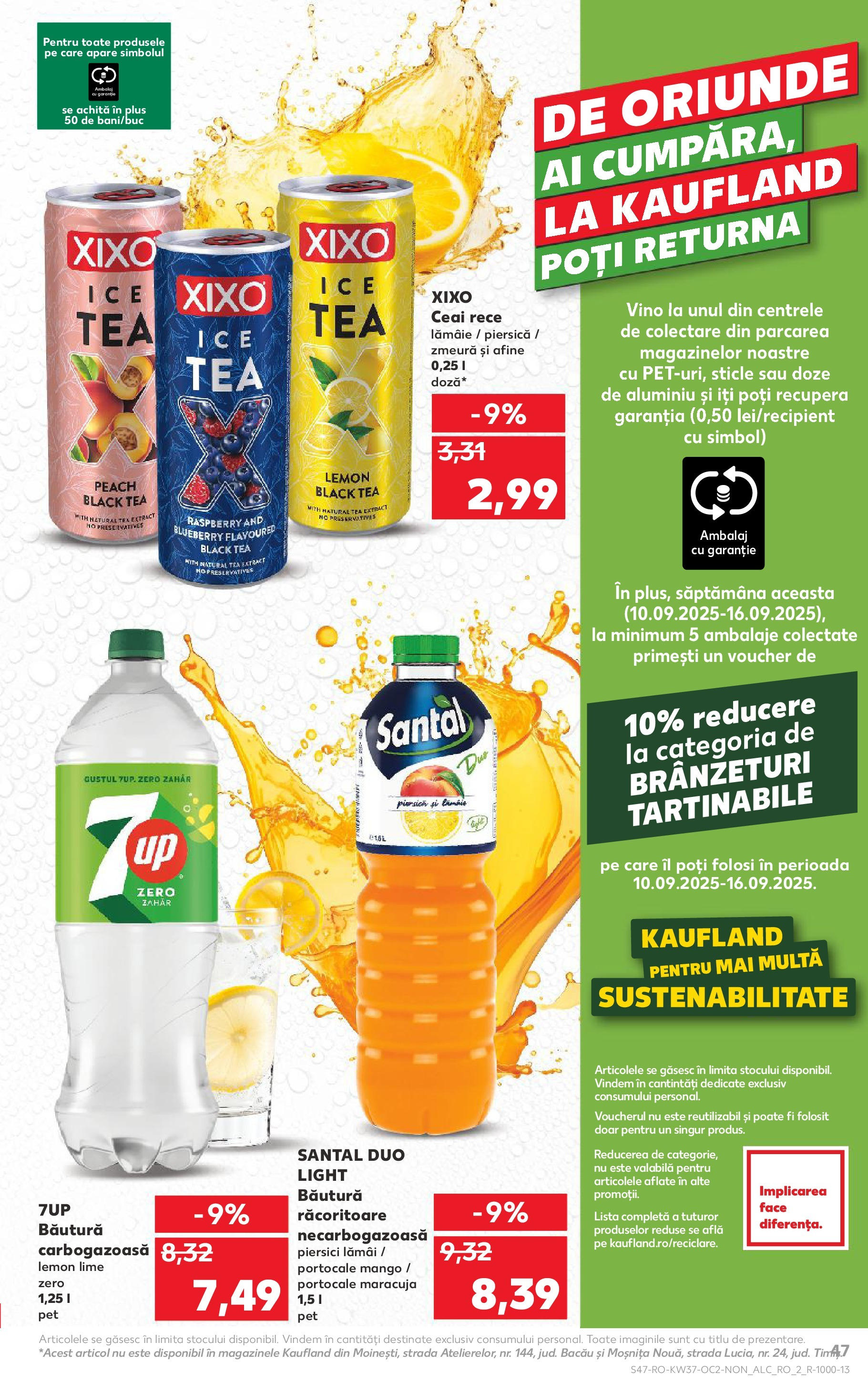 Catalog Kaufland 10 - 15 Septembrie 2025 | Pagina 47 | Produse: Piersică, Lime, Zmeură, Ceai