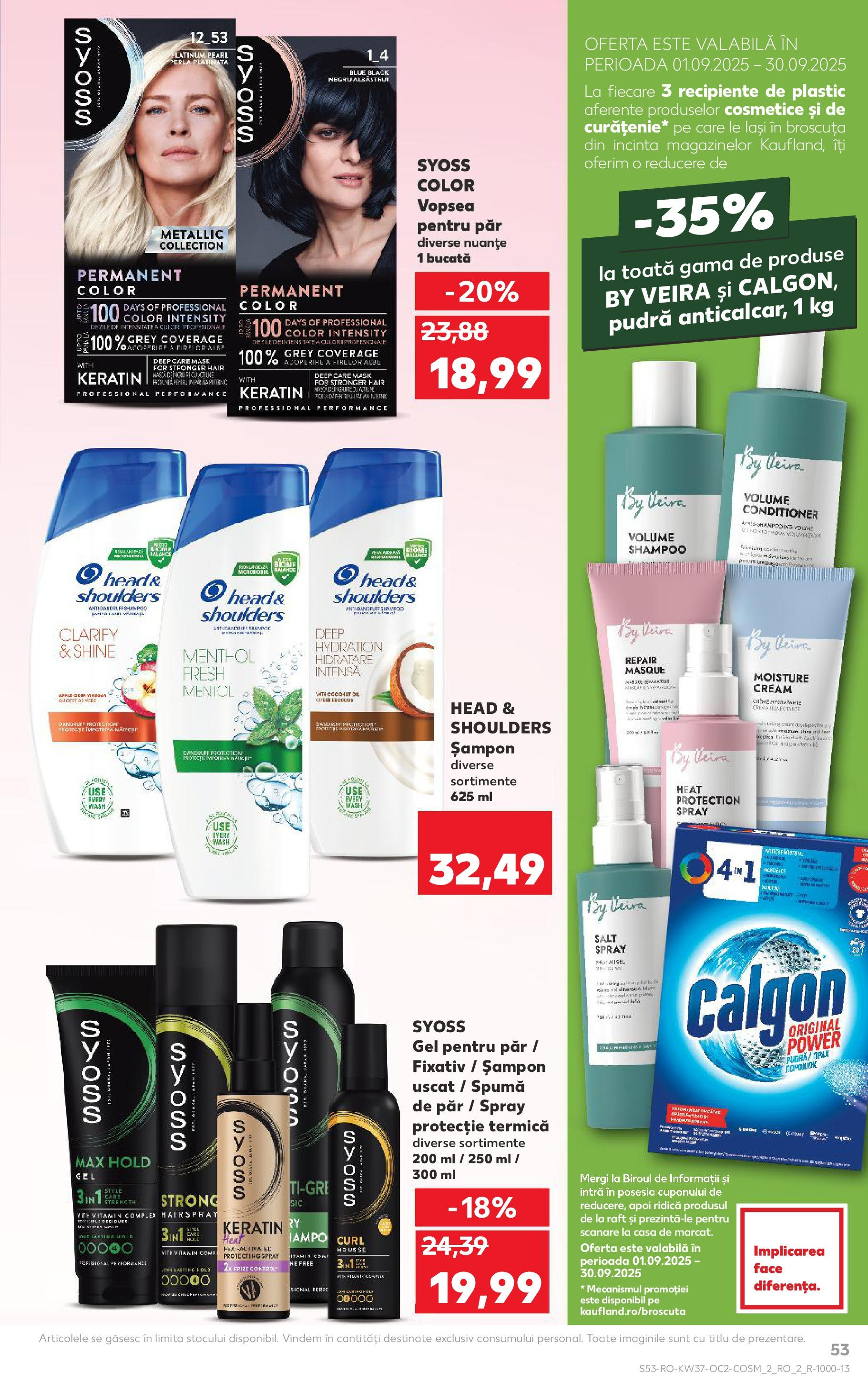 Catalog Kaufland 10 - 15 Septembrie 2025 | Pagina 53 | Produse: Vopsea, Raft, Pudră, Cremă