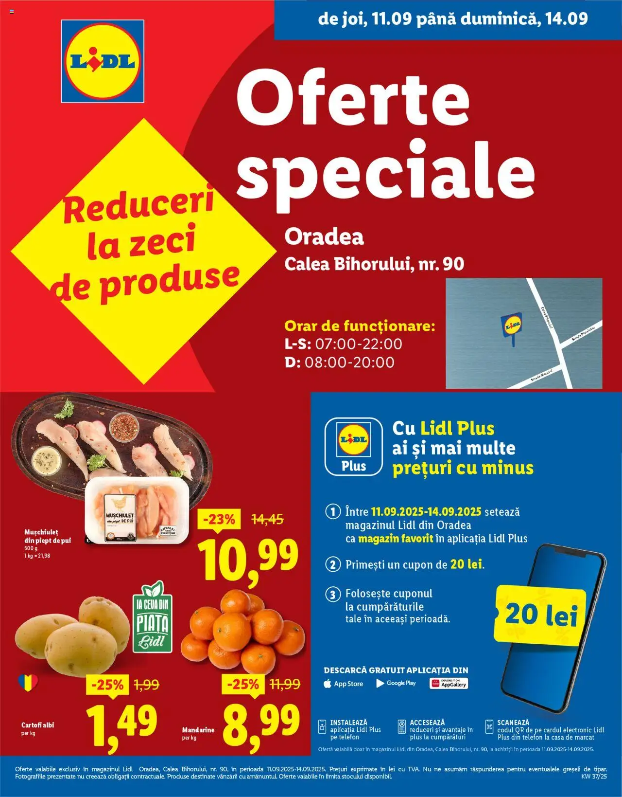 Catalog LIDL 11 - 13 Septembrie 2025 | Pagina 1 | Produse: Telefon, Hacıyatmaz Kedi Oyuncağı, Mandarine, Cartofi