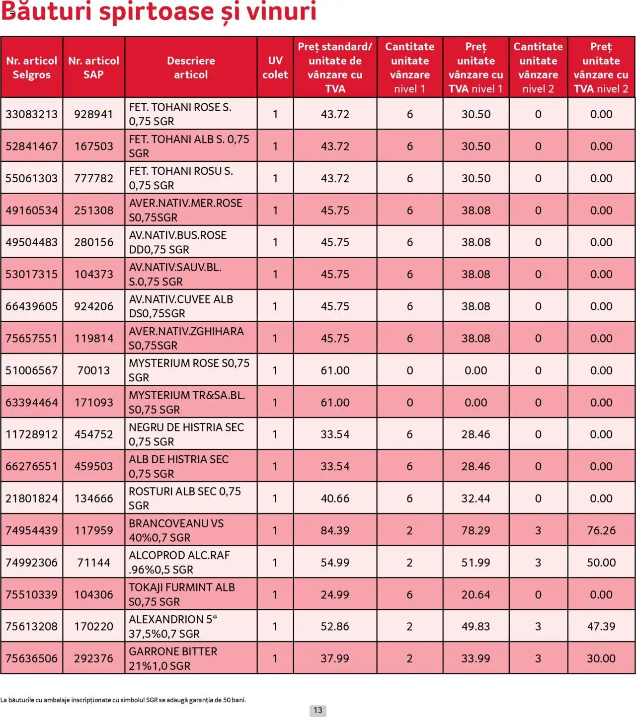 Catalog Selgros 1 - 29 Septembrie 2025 | Pagina 13