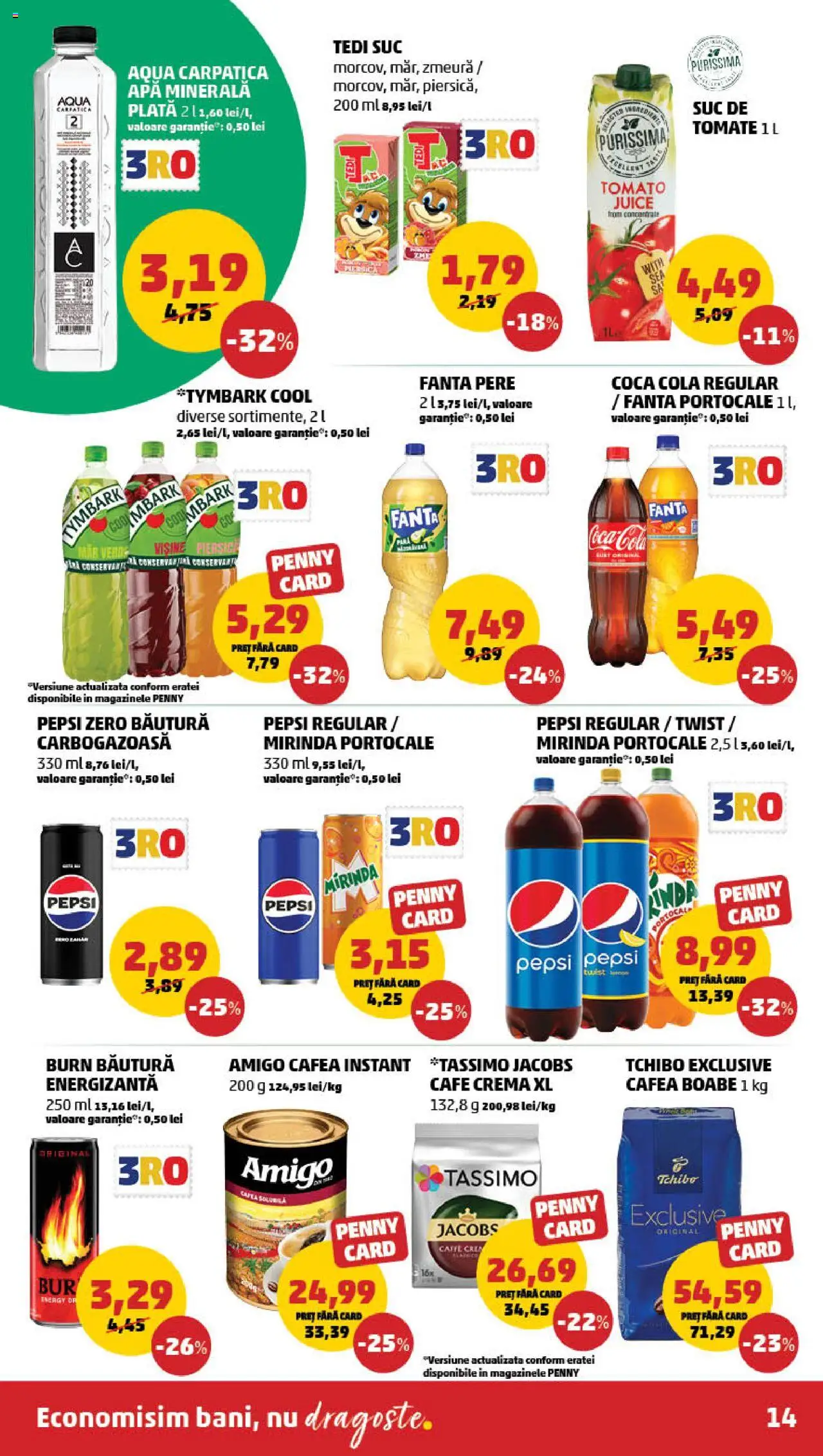 Catalog PENNY Market 10 - 15 Septembrie 2025 | Pagina 14 | Produse: Zmeură, Cremă, Suc, Portocale