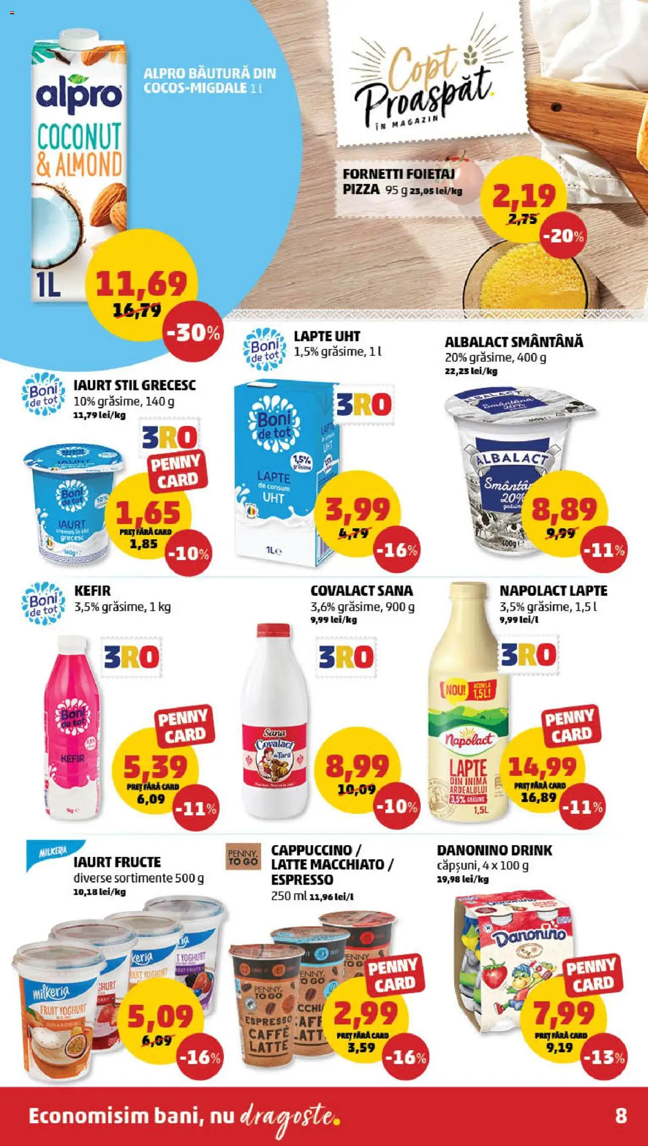 Catalog PENNY Market 10 - 15 Septembrie 2025 | Pagina 8 | Produse: Foietaj, Lapte, Pizza, Smântână