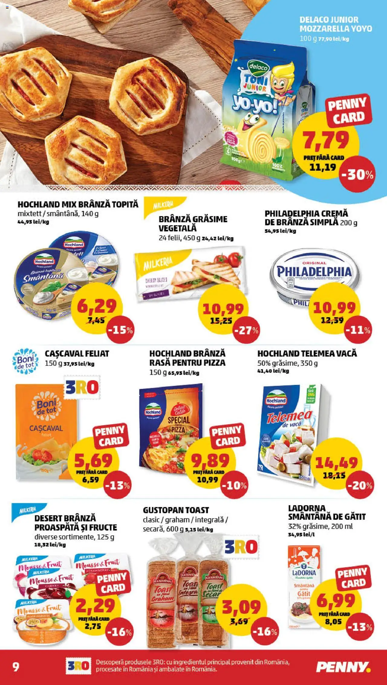 Catalog PENNY Market 10 - 15 Septembrie 2025 | Pagina 9 | Produse: Cașcaval, Mozzarella, Cremă, Cremă de brânză