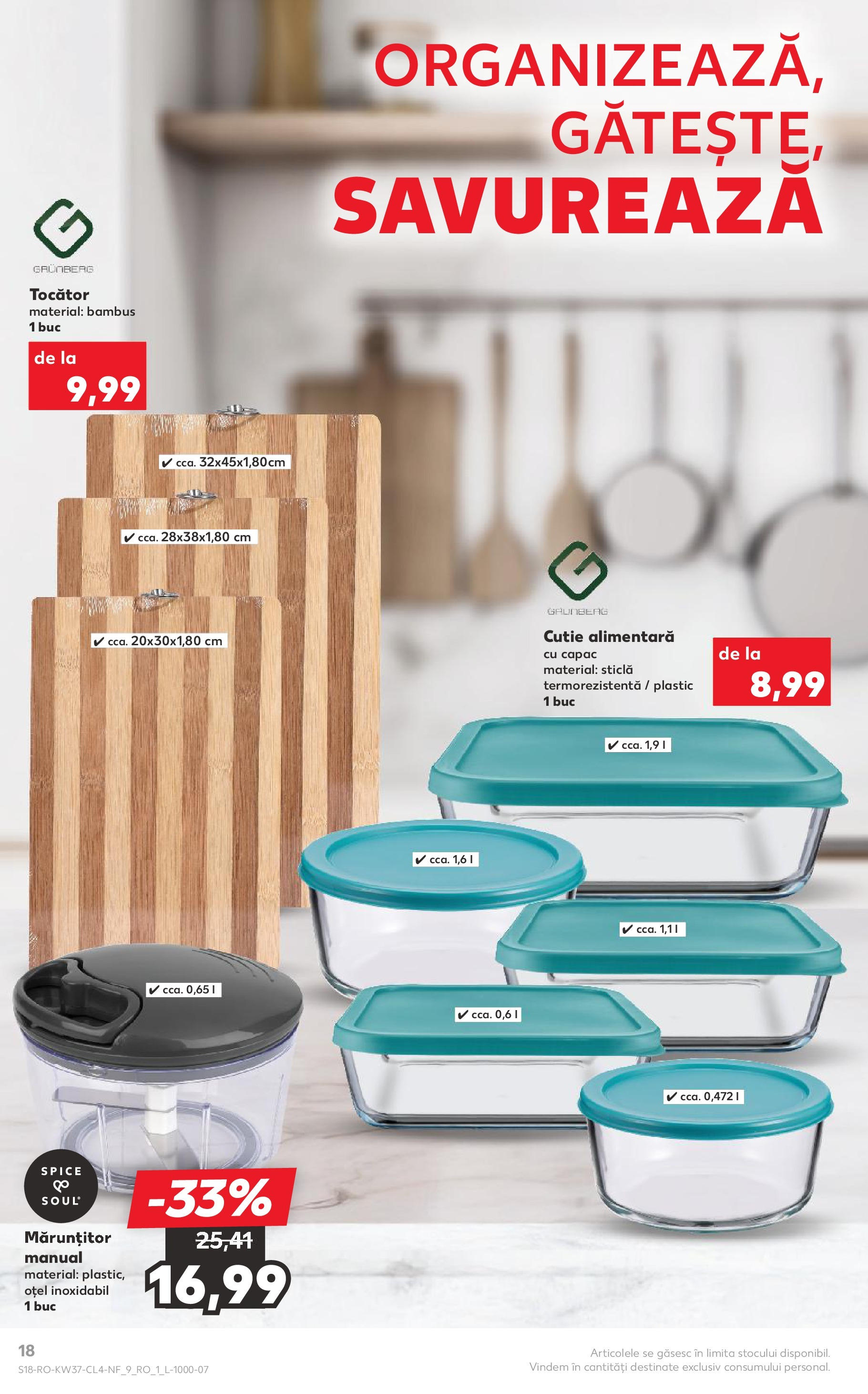 Catalog Kaufland 10 - 15 Septembrie 2025 | Pagina 18 | Produse: Cutie, Tocător