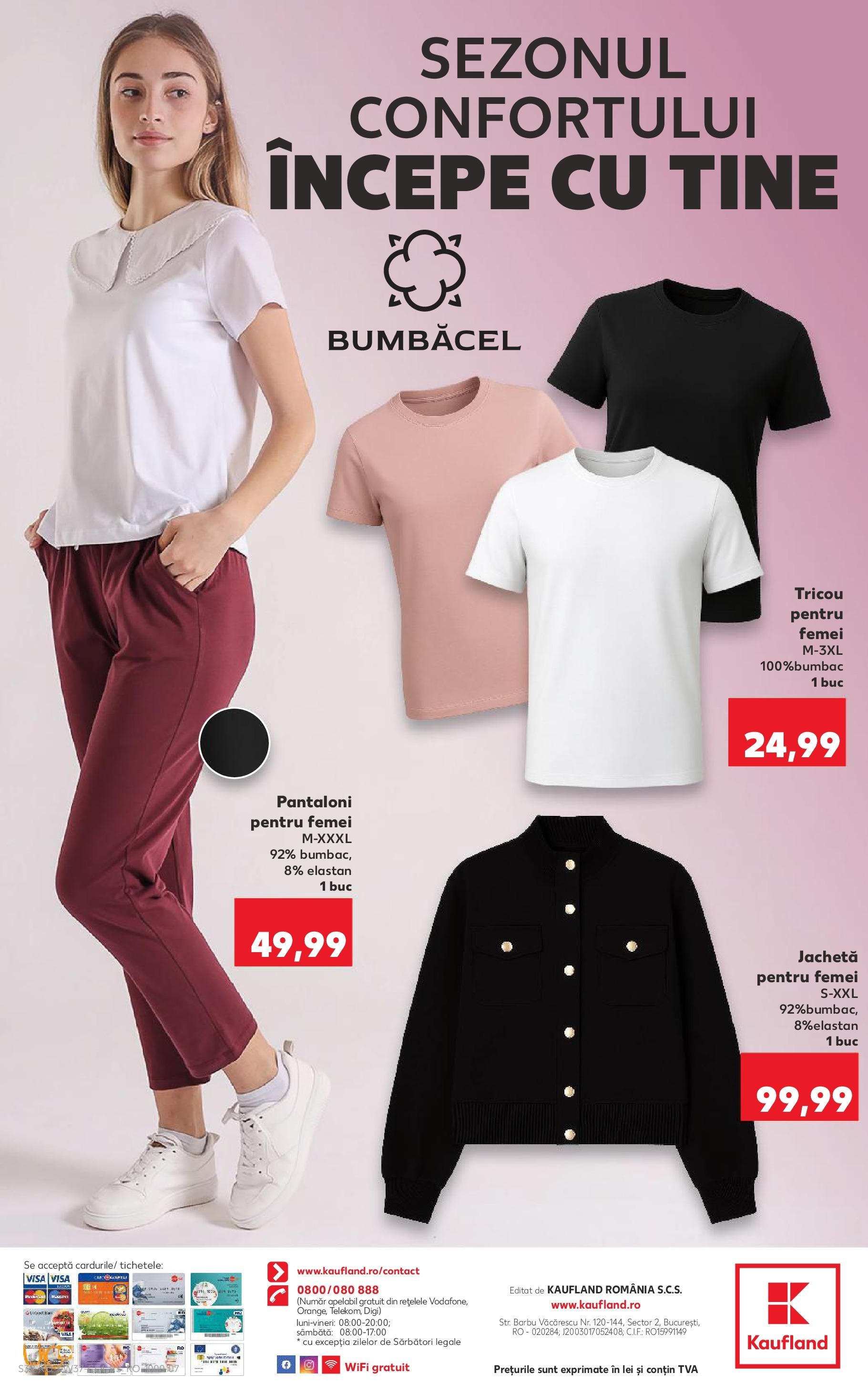 Catalog Kaufland 10 - 15 Septembrie 2025 | Pagina 32 | Produse: Jachetă, Tricou, Pantaloni