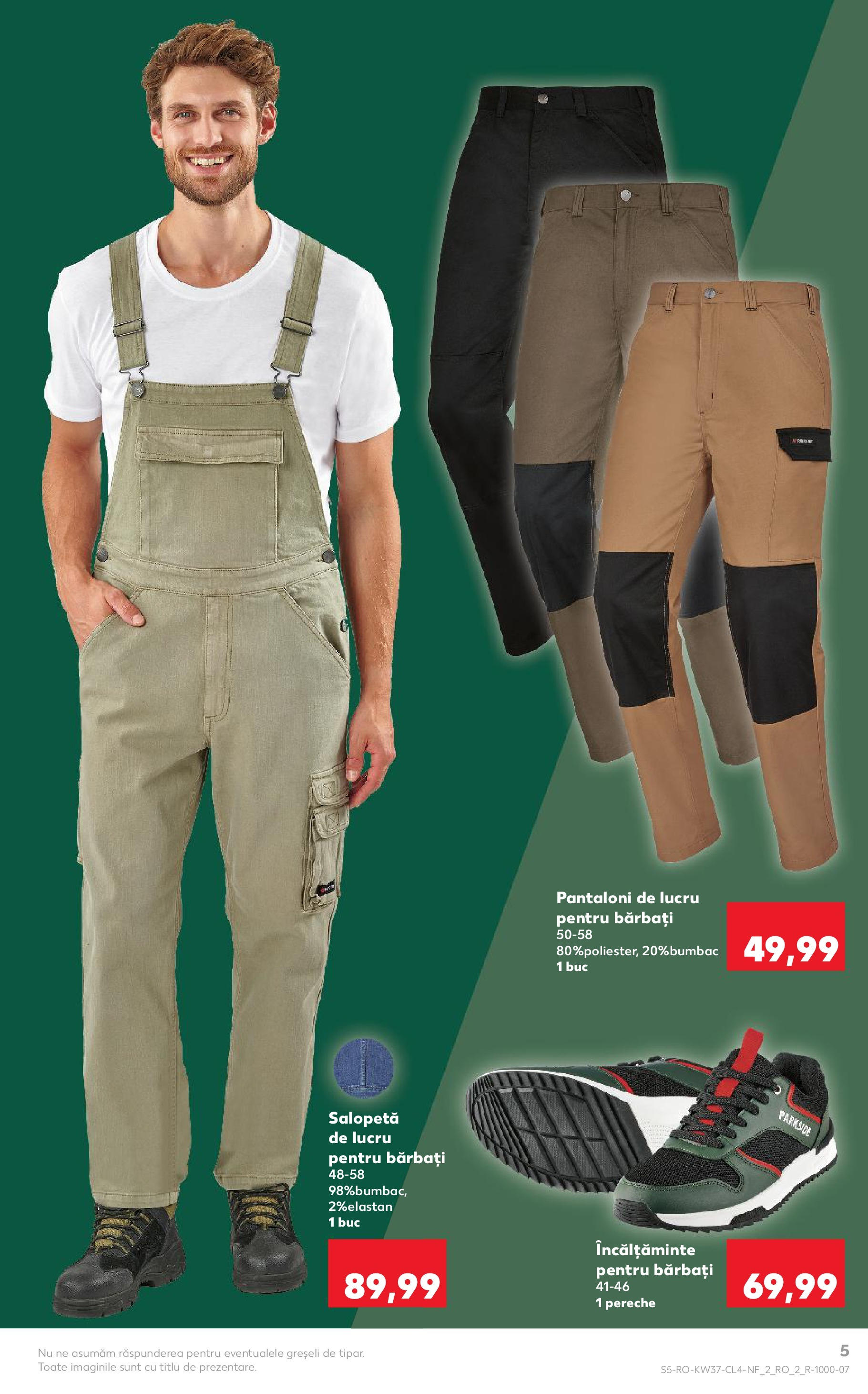 Catalog Kaufland 10 - 15 Septembrie 2025 | Pagina 5 | Produse: Bornoz takımı, Pantaloni, Salopetă