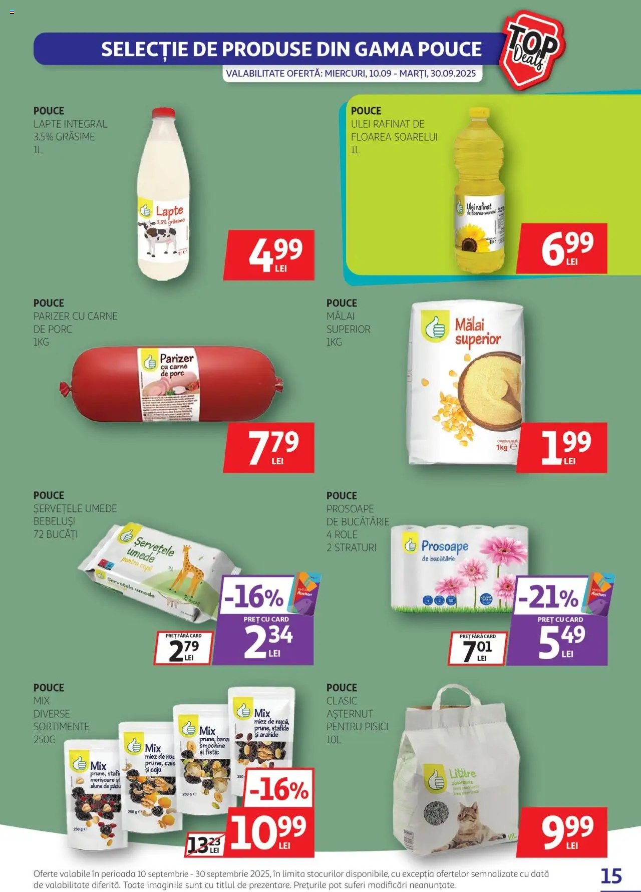 Catalog Auchan 10 - 29 Septembrie 2025 | Pagina 15 | Produse: Lapte, Mălai, Stafide, Çocuk sutyeni
