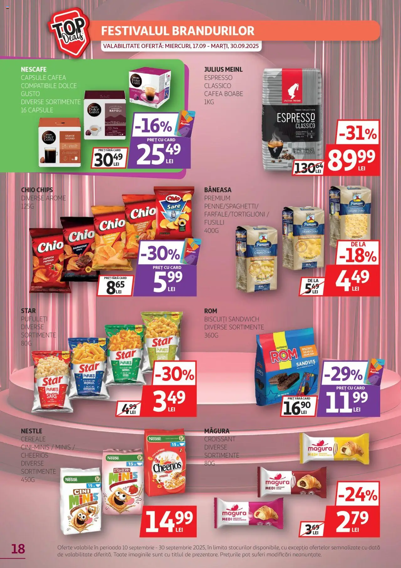 Catalog Auchan 10 - 29 Septembrie 2025 | Pagina 18 | Produse: Bahçe aydınlatması, Cașcaval, Arahide, Pufuleți