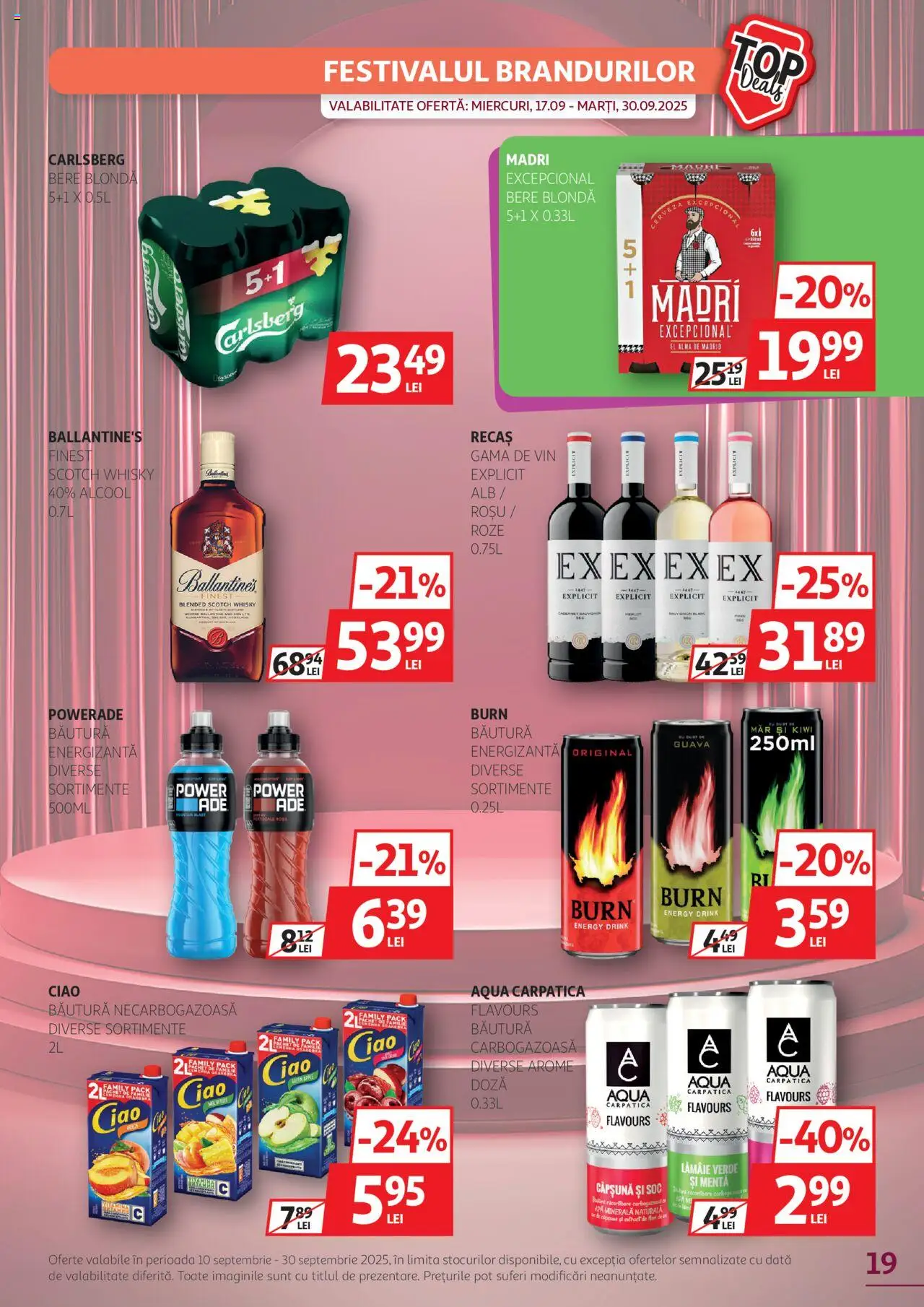 Catalog Auchan 10 - 29 Septembrie 2025 | Pagina 19 | Produse: Vin, Bere, Apă, Lămâie