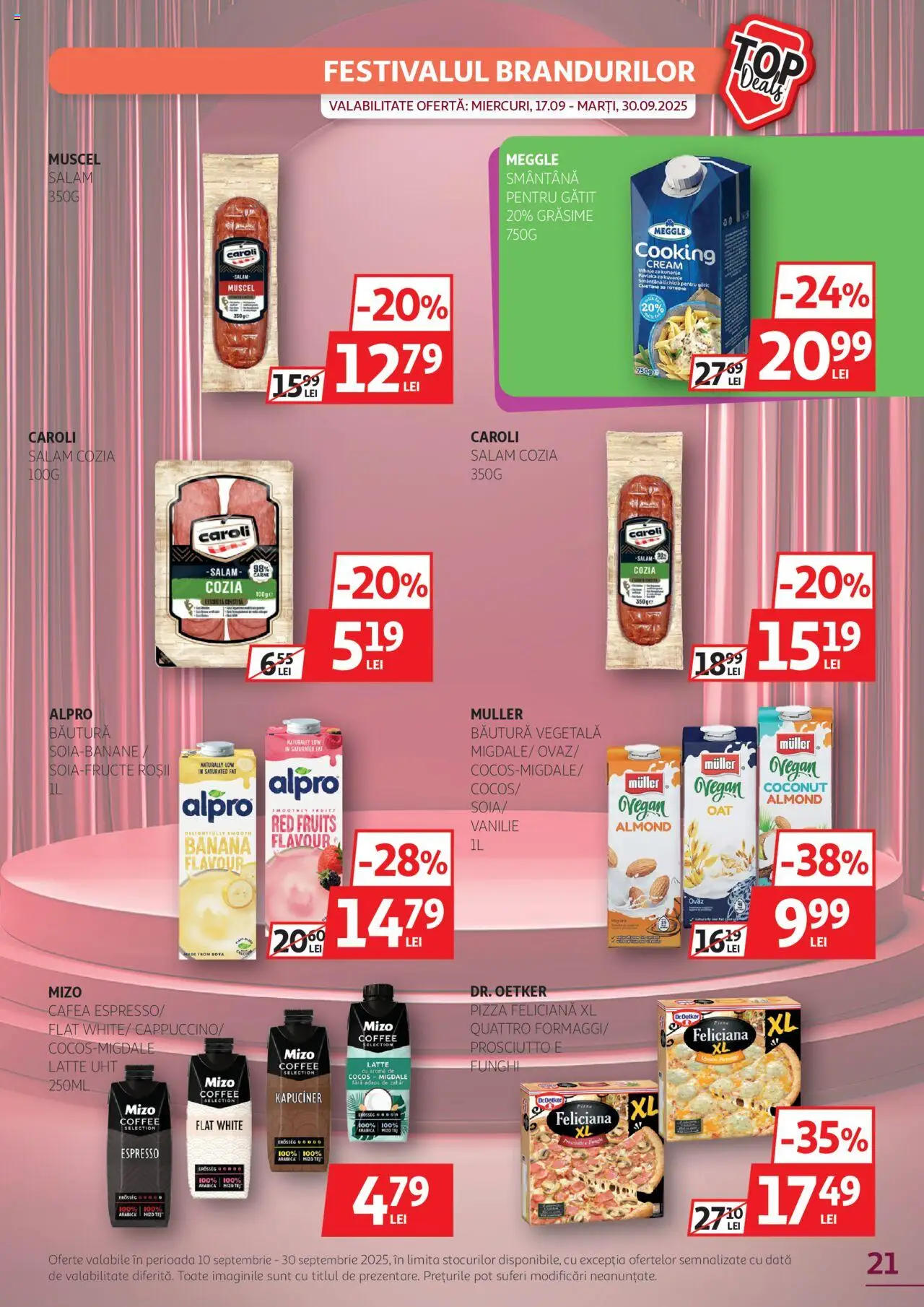 Catalog Auchan 10 - 29 Septembrie 2025 | Pagina 21 | Produse: Migdale, Pizza, Smântână, Zahăr