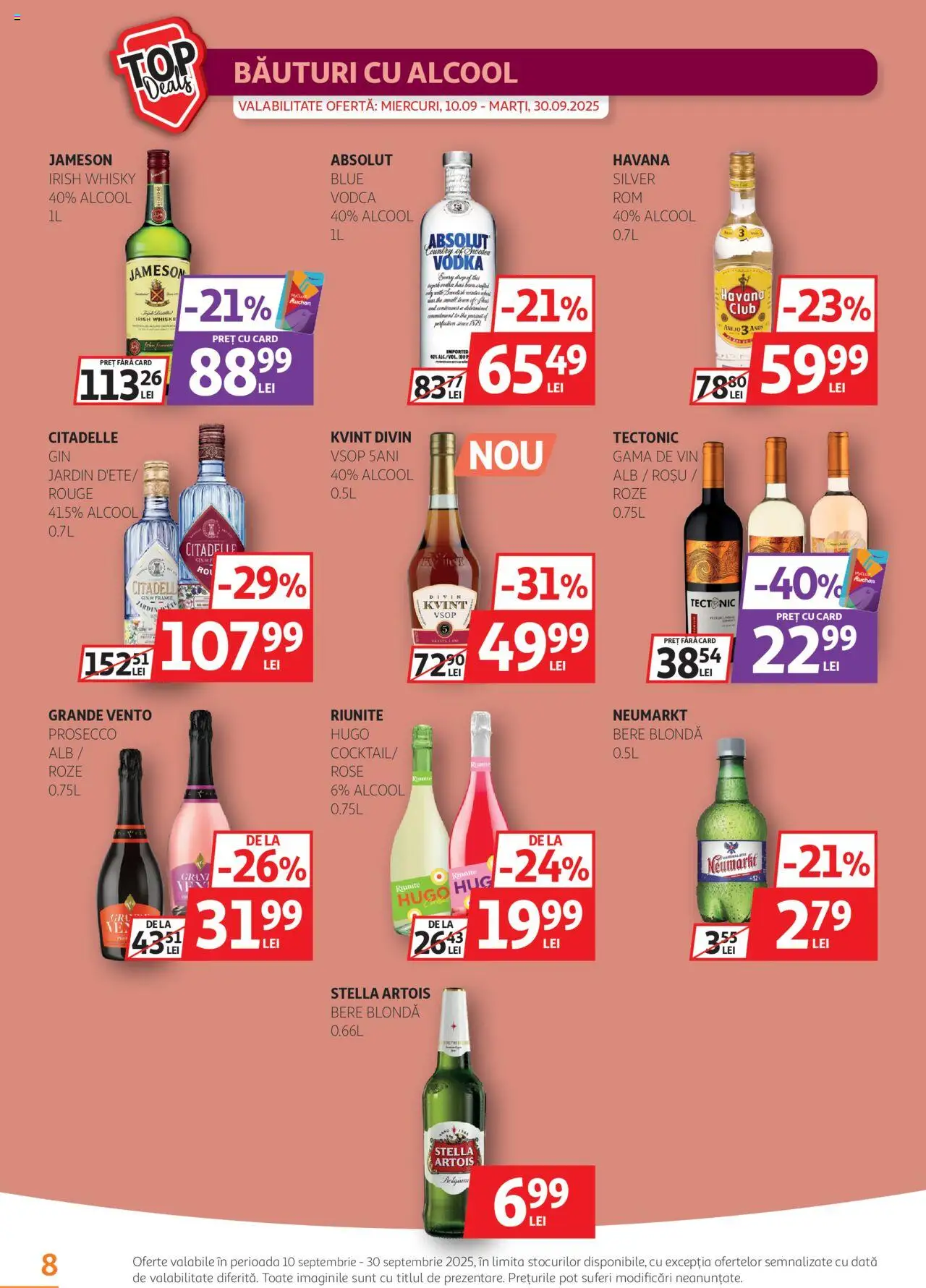 Catalog Auchan 10 - 29 Septembrie 2025 | Pagina 8 | Produse: Su ısıtıcı, Prosecco, Vin, Vodka