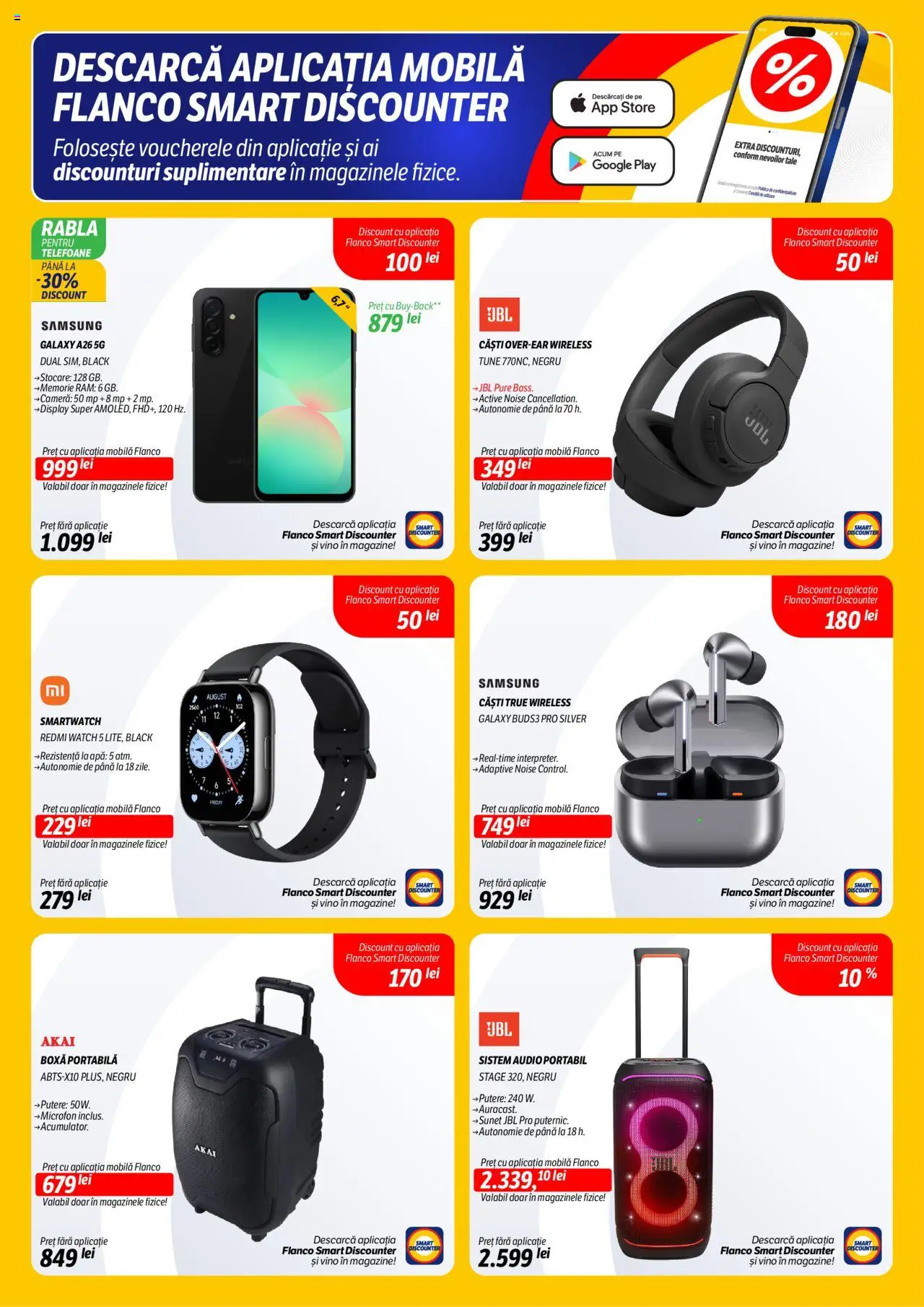 Catalog Flanco 11 - 16 Septembrie 2025 | Pagina 3 | Produse: Memorie, Audio, Microfon, Smartwatch