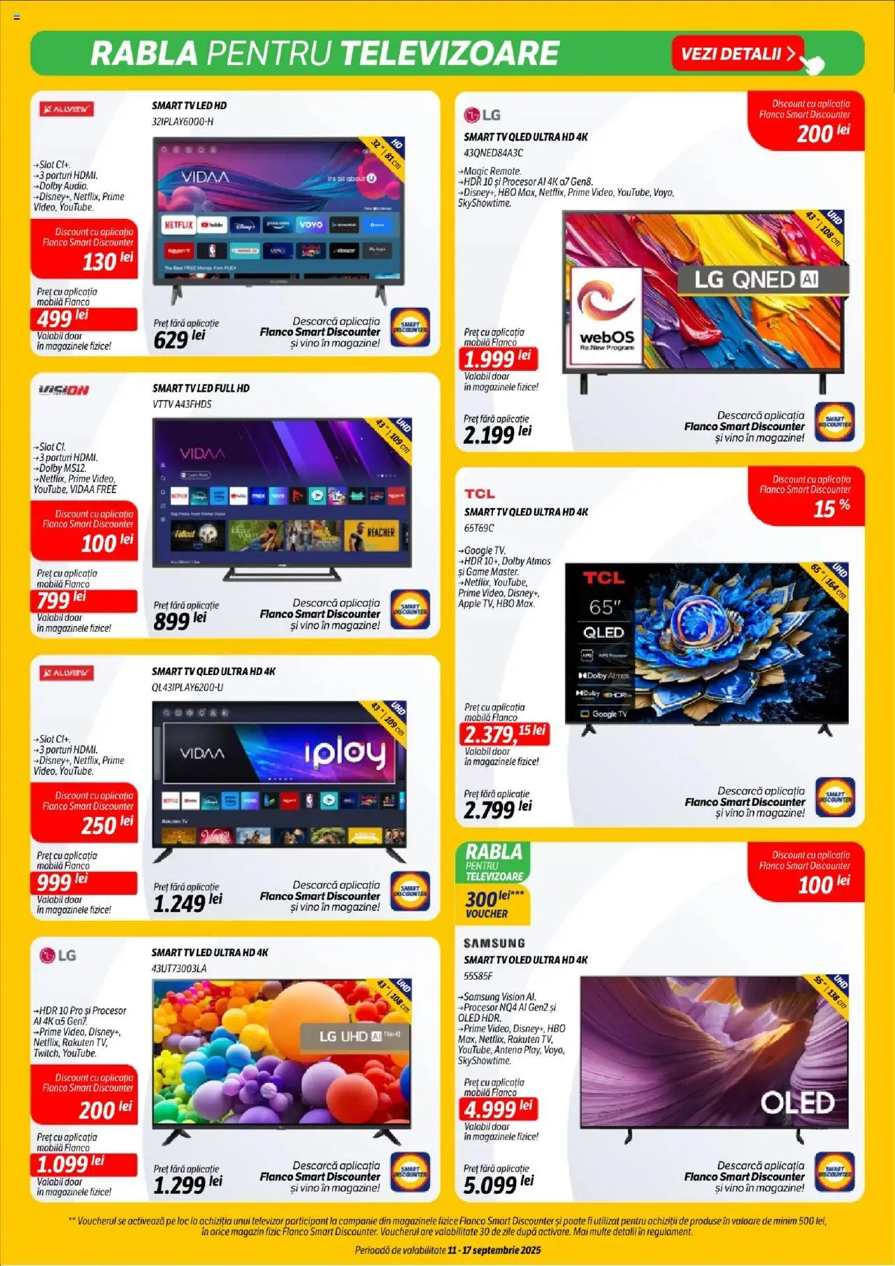 Catalog Flanco 11 - 16 Septembrie 2025 | Pagina 4 | Produse: Televizor, Babak, Apple