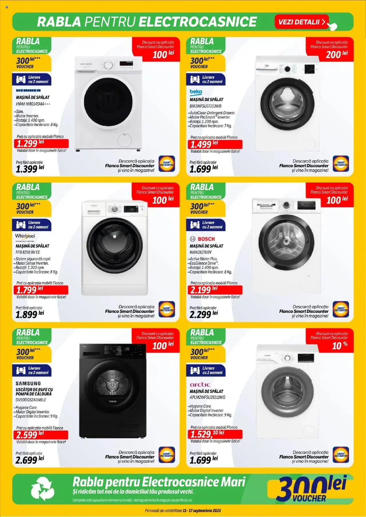 Catalog Flanco 11 - 16 Septembrie 2025 | Pagina 7 | Produse: Mașină De Spălat, Uscător, Detergent