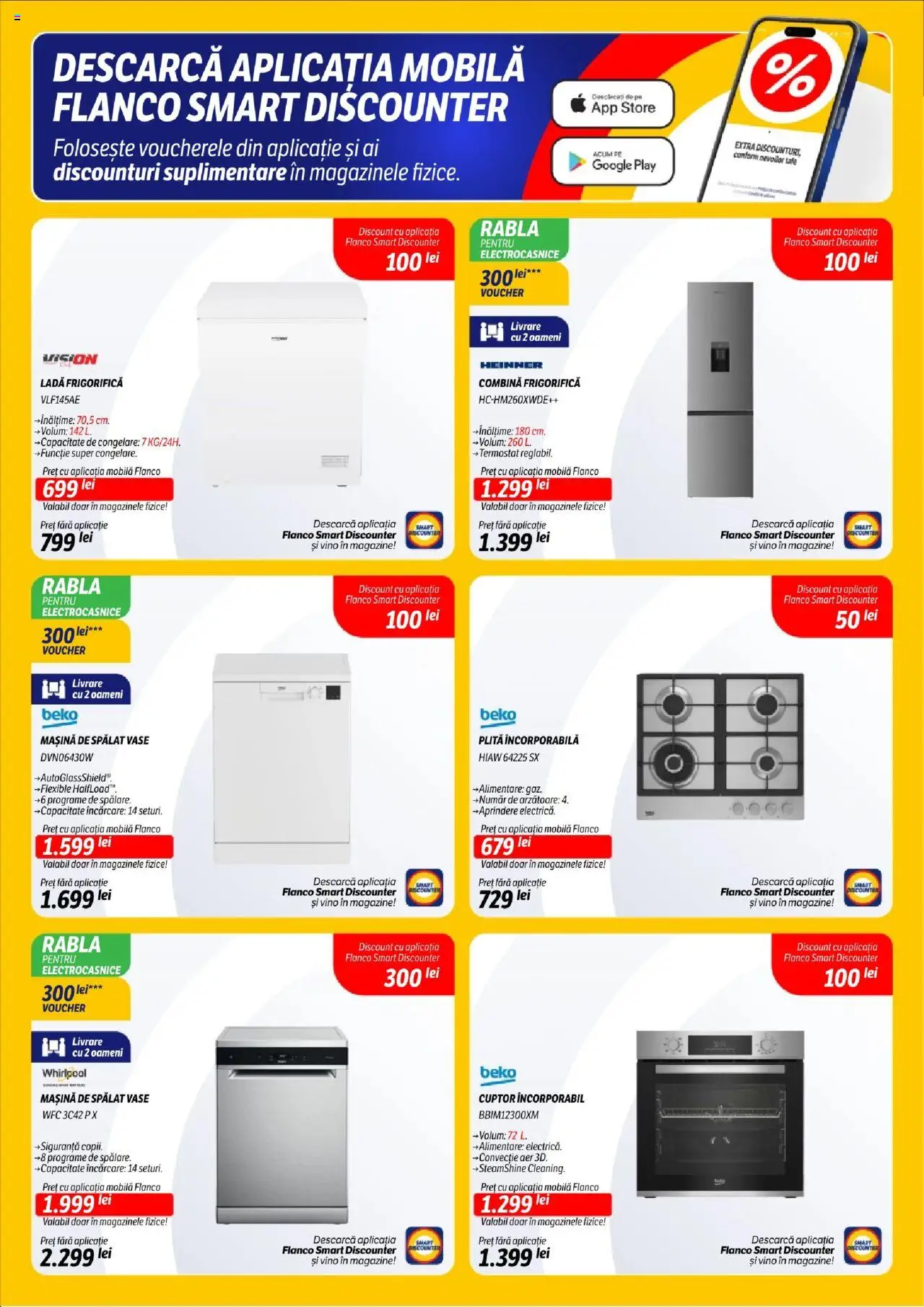 Catalog Flanco 11 - 16 Septembrie 2025 | Pagina 8 | Produse: Mașină De Spălat, Cuptor, Mașină De Spălat Vase, Combină frigorifică