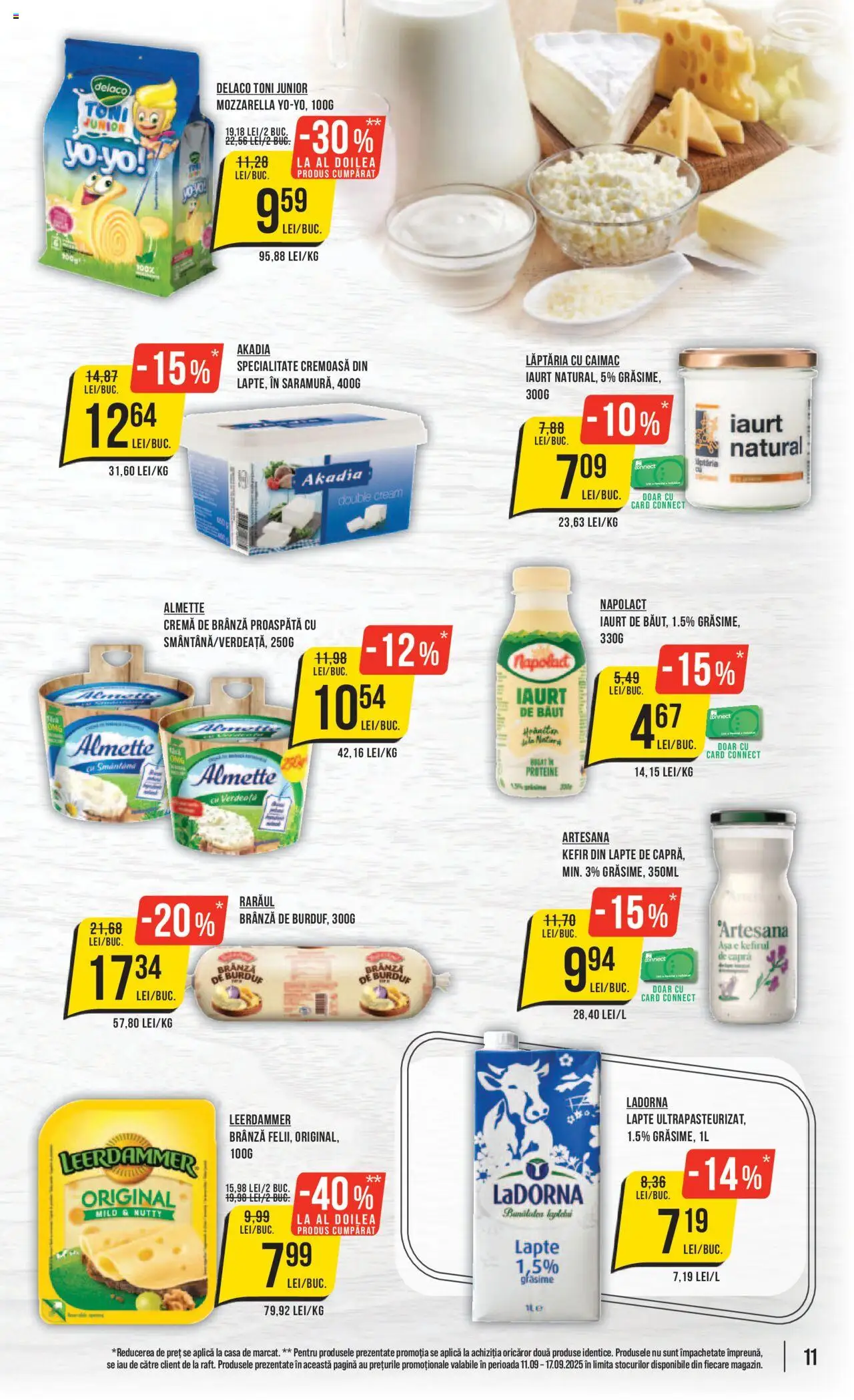 Catalog Mega Image 11 - 16 Septembrie 2025 | Pagina 11 | Produse: Light Kedi Konservesi, Lapte, Iaurt, Kefir