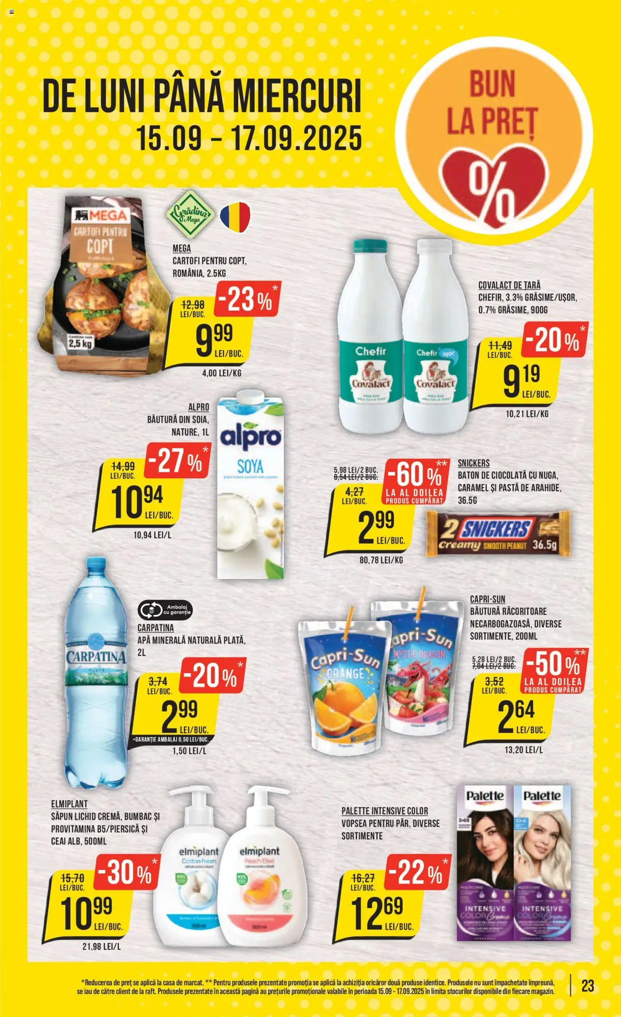 Catalog Mega Image 11 - 16 Septembrie 2025 | Pagina 23 | Produse: Vopsea, Săpun, Ceai, Cartofi
