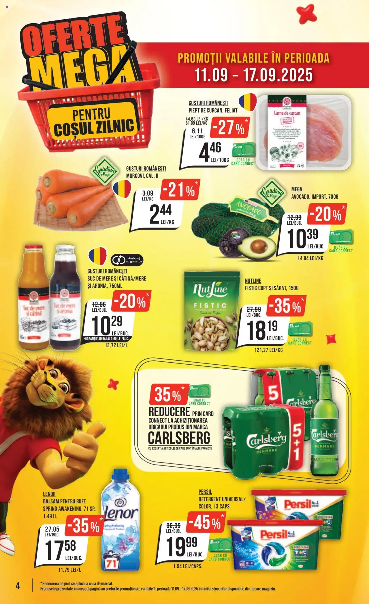 Catalog Mega Image 11 - 16 Septembrie 2025 | Pagina 4 | Produse: Balsam, Mere, Fistic, Detergent
