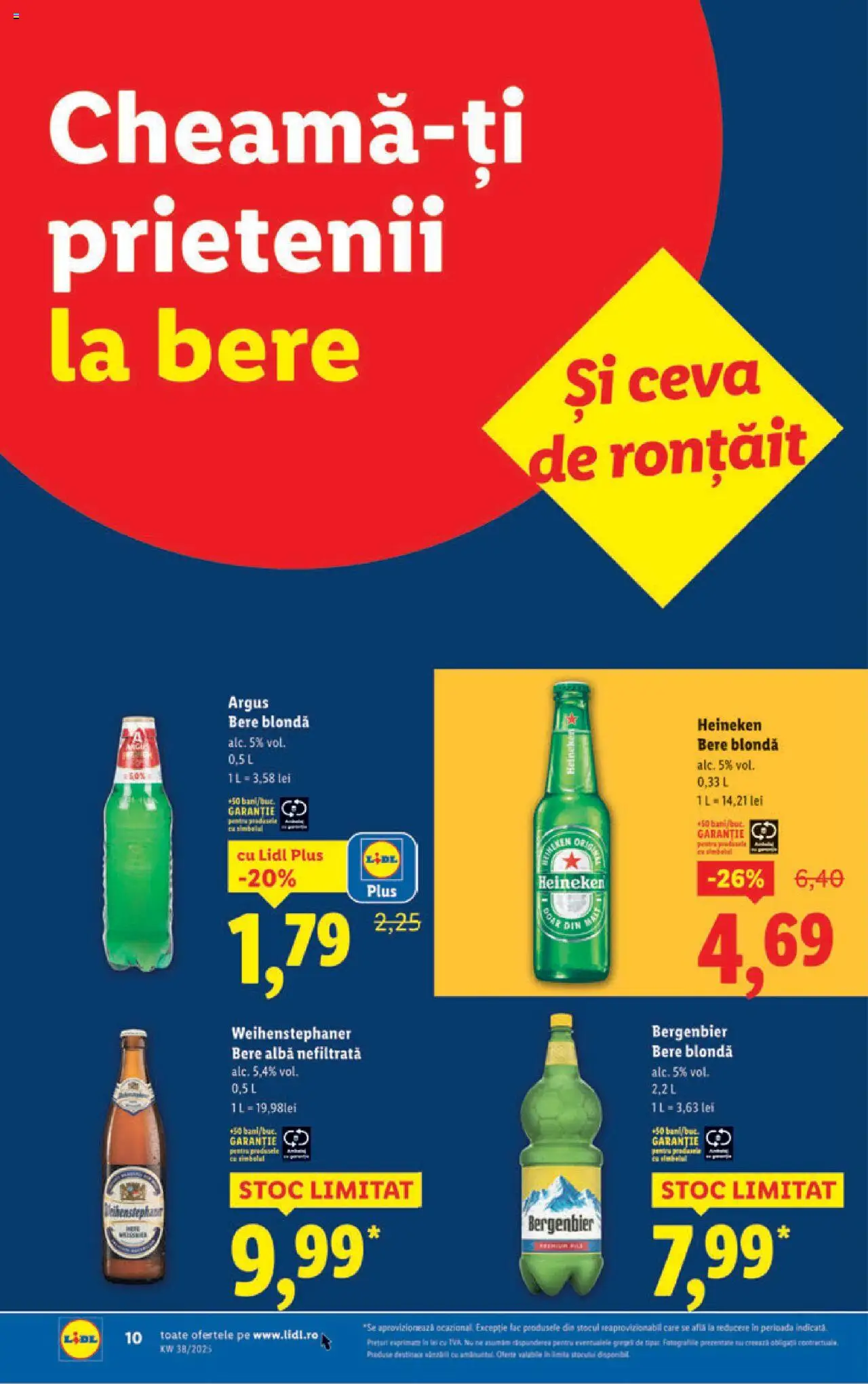 Catalog LIDL 15 - 20 Septembrie 2025 | Pagina 10 | Produse: Bere, Plastik Kulübe