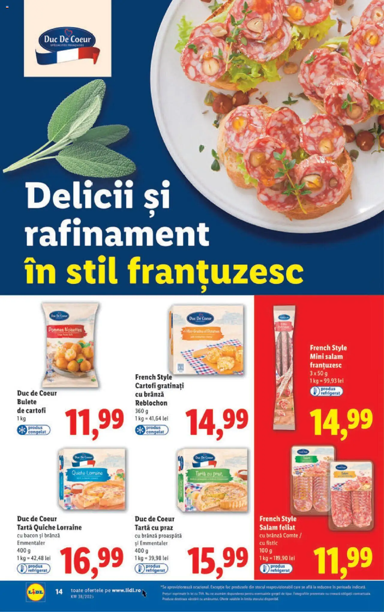 Catalog LIDL 15 - 20 Septembrie 2025 | Pagina 14 | Produse: Delgeç, Brânză, Salam, Cartofi