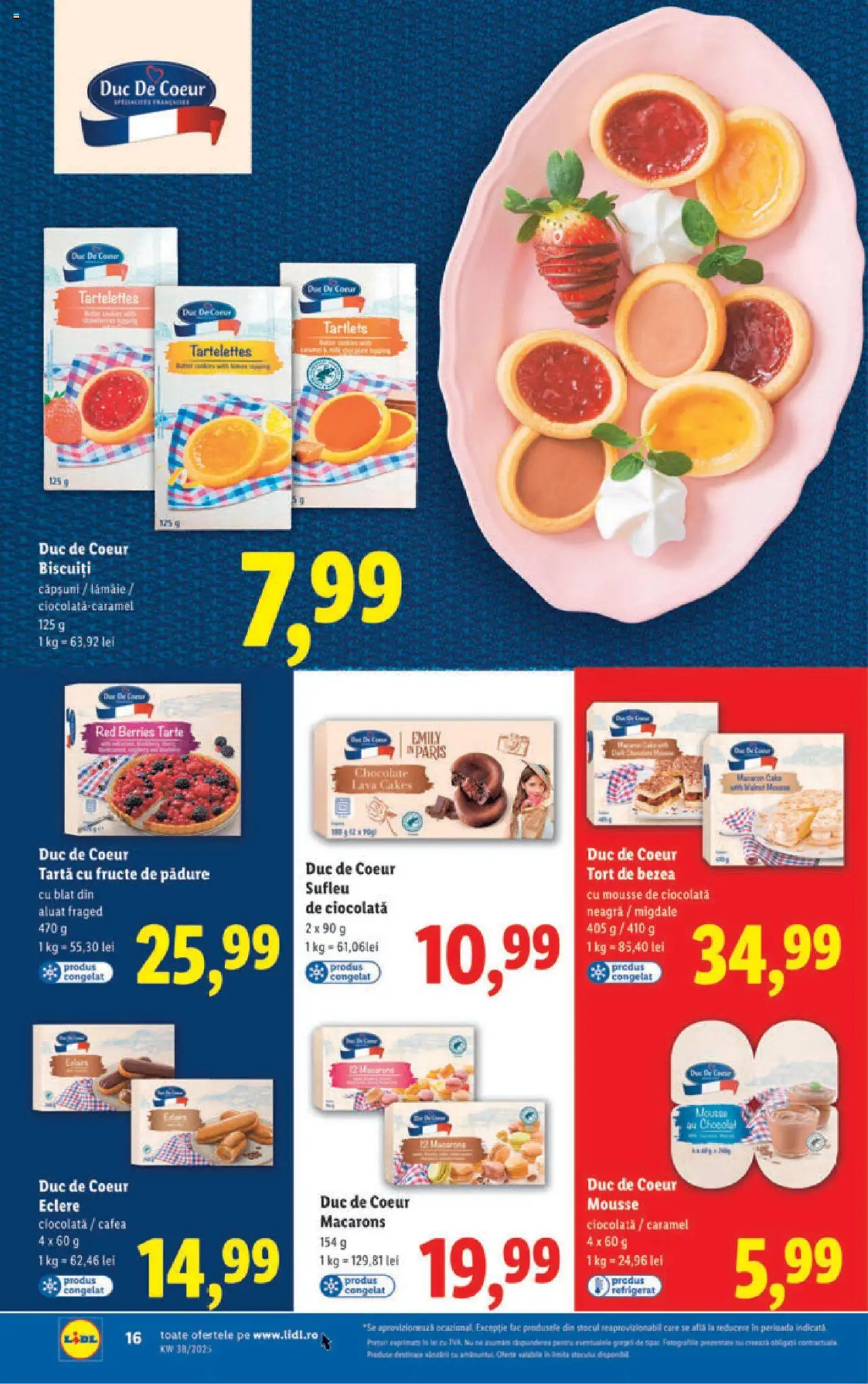Catalog LIDL 15 - 20 Septembrie 2025 | Pagina 16 | Produse: Aluat, Macarons, Biscuiți, Fructe