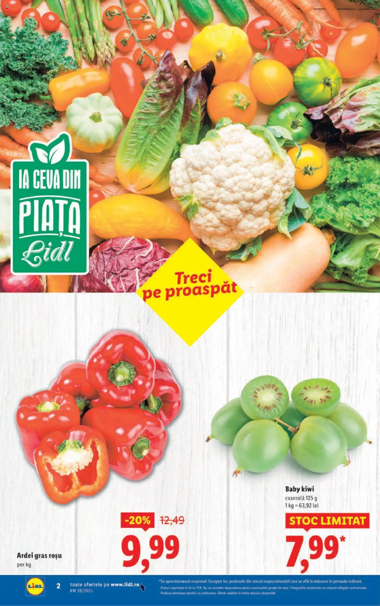 Catalog LIDL 15 - 20 Septembrie 2025 | Pagina 2 | Produse: Ardei, Kiwi