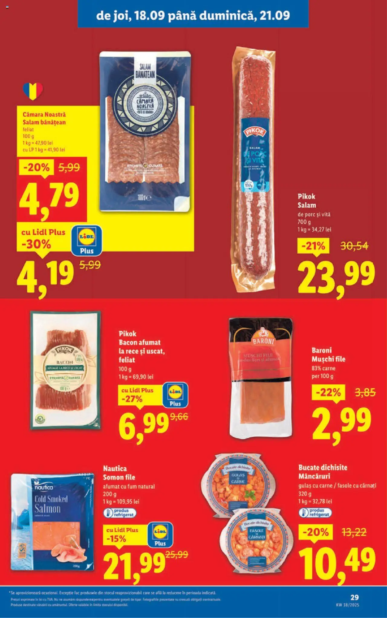 Catalog LIDL 15 - 20 Septembrie 2025 | Pagina 29 | Produse: Bacon, Salam, Gulaș, Cârnați